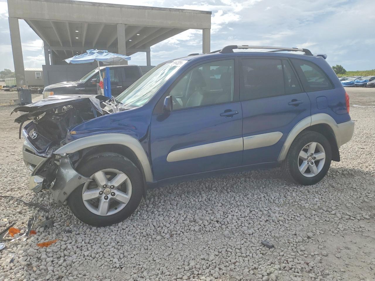 2005 Toyota Rav4 Base Blue vin: JTEHD20V856044746