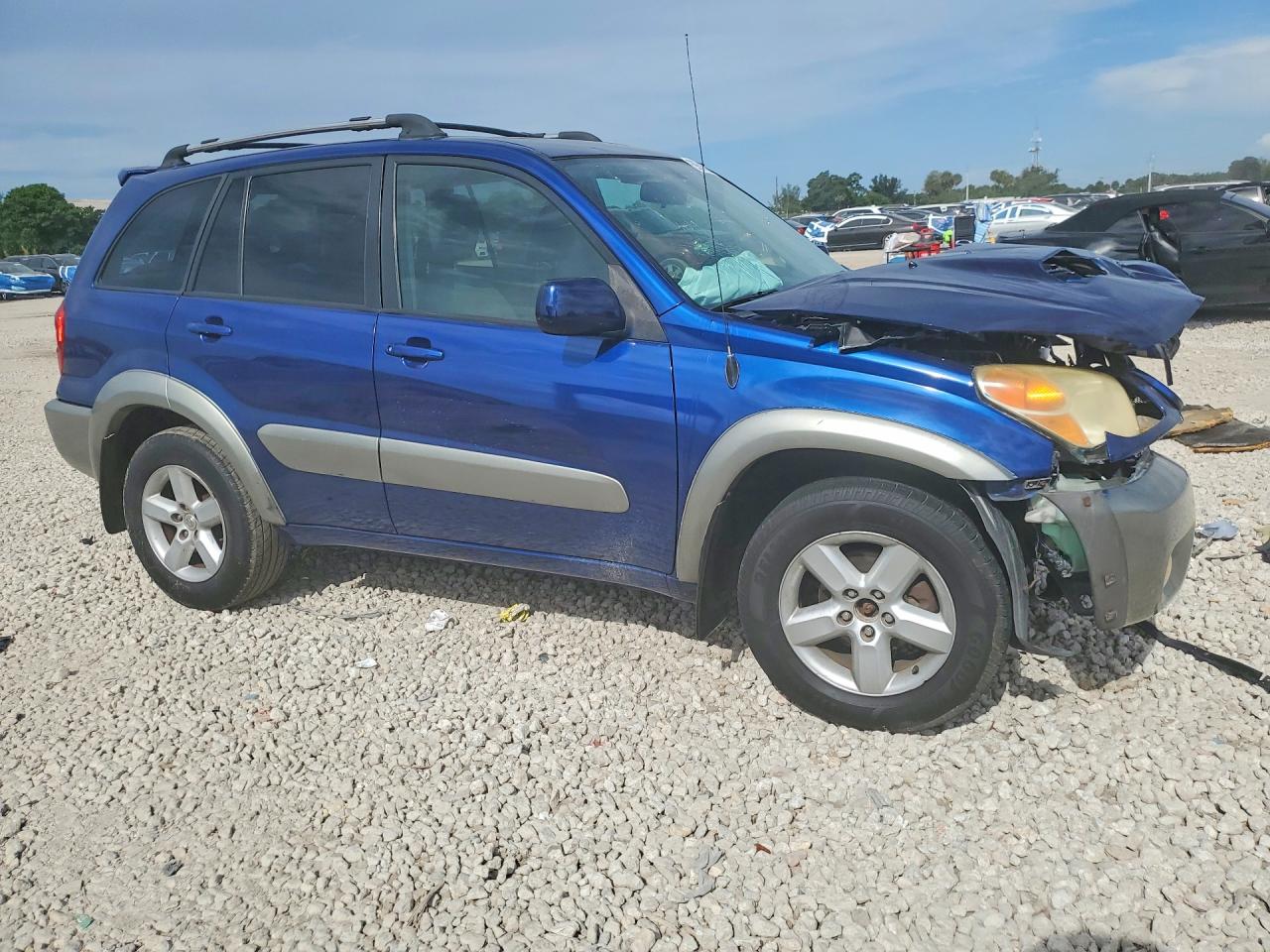 2005 Toyota Rav4 Base Blue vin: JTEHD20V856044746