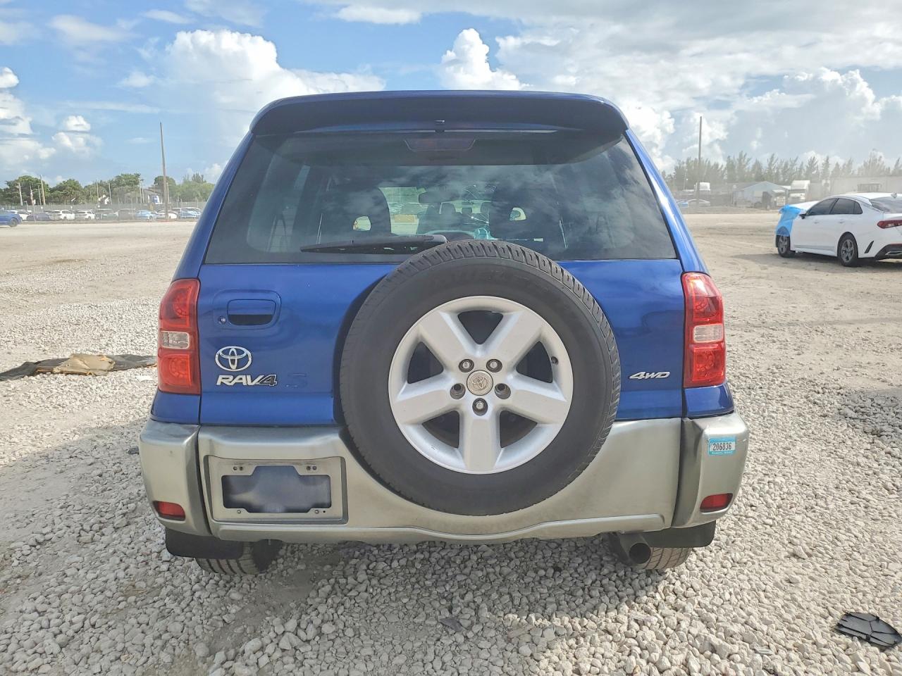 2005 Toyota Rav4 Base Blue vin: JTEHD20V856044746