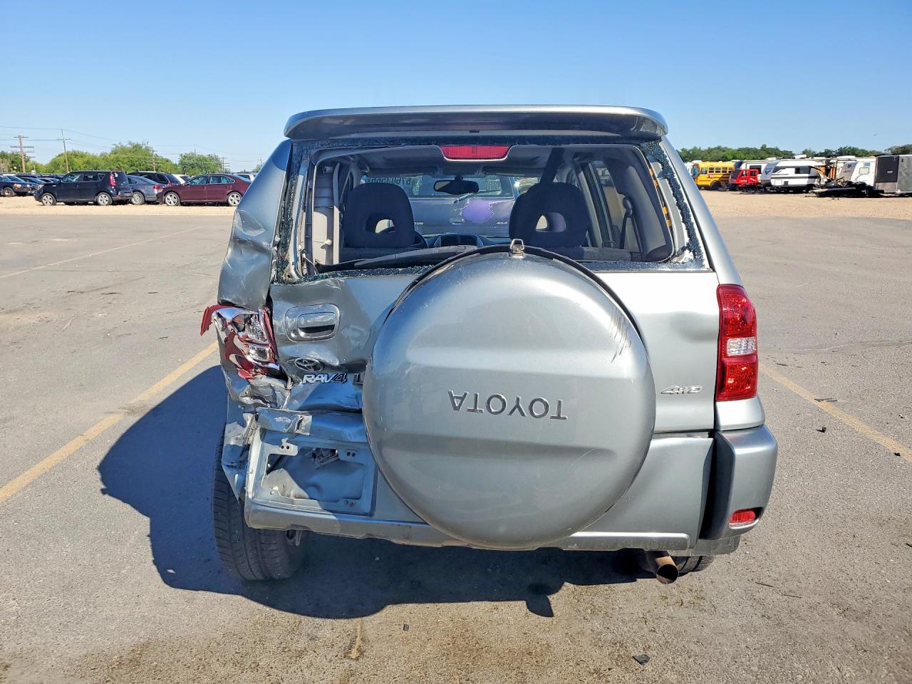 2004 Toyota Rav4 Base Silver vin: JTEHD20VX40014732