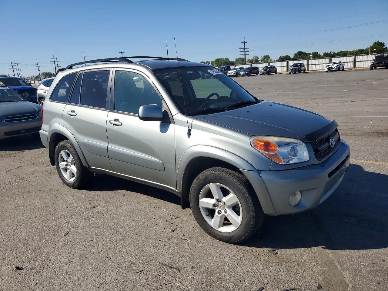 2004 Toyota Rav4 Base Silver vin: JTEHD20VX40014732