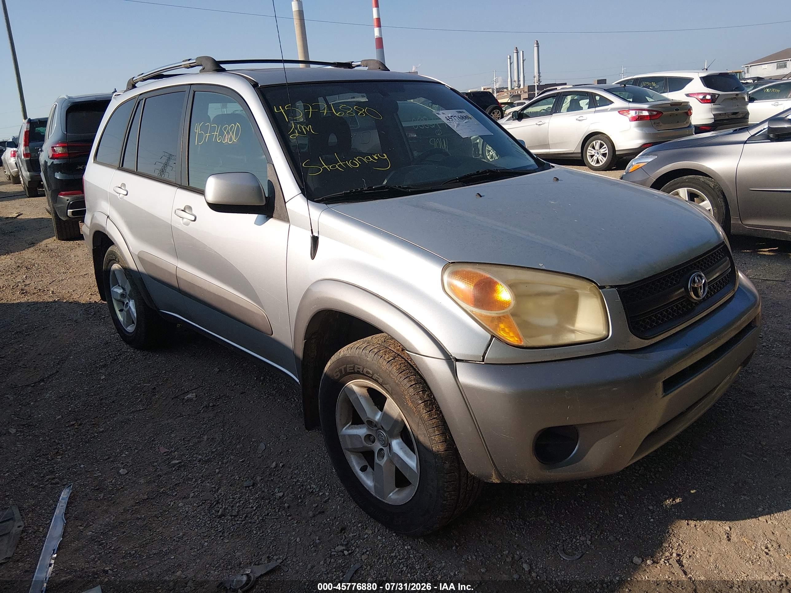 2004 Toyota Rav4   Silver vin: JTEHD20VX46001010