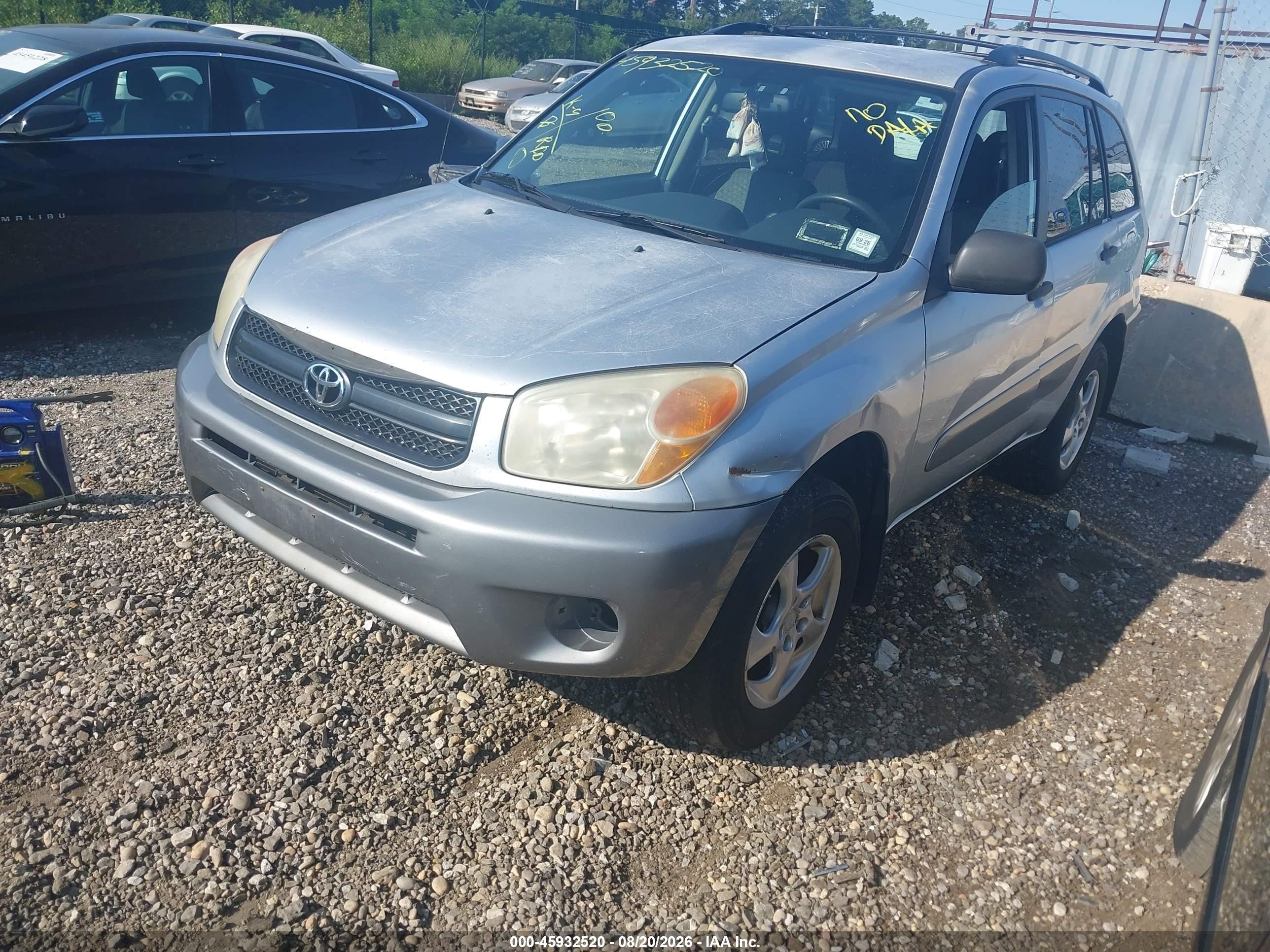 2005 Toyota Rav4   Серый vin: JTEHD20VX56023655