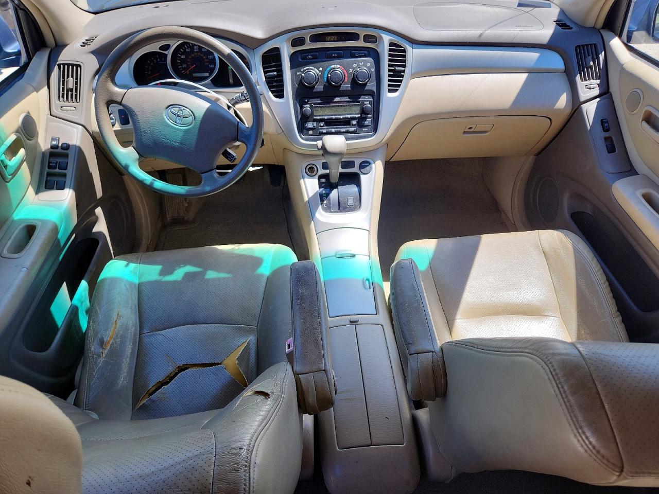 2004 Toyota Highlander Base Blue vin: JTEHD21A140031561