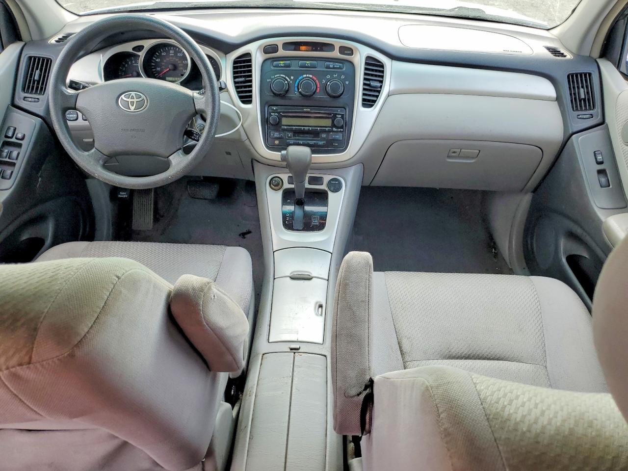2007 Toyota Highlander Base Blue vin: JTEHD21A270046283
