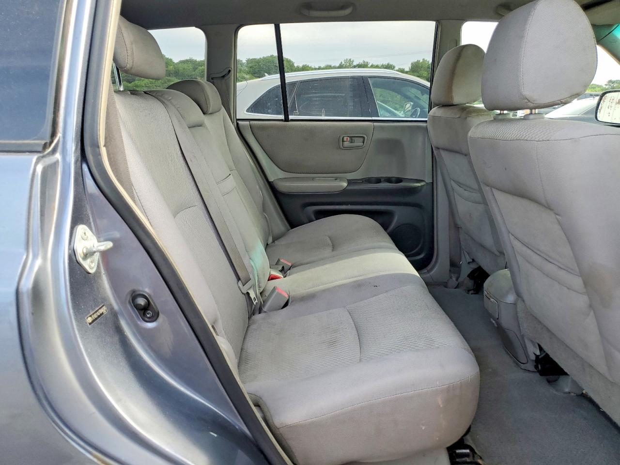 2007 Toyota Highlander Base Blue vin: JTEHD21A270046283