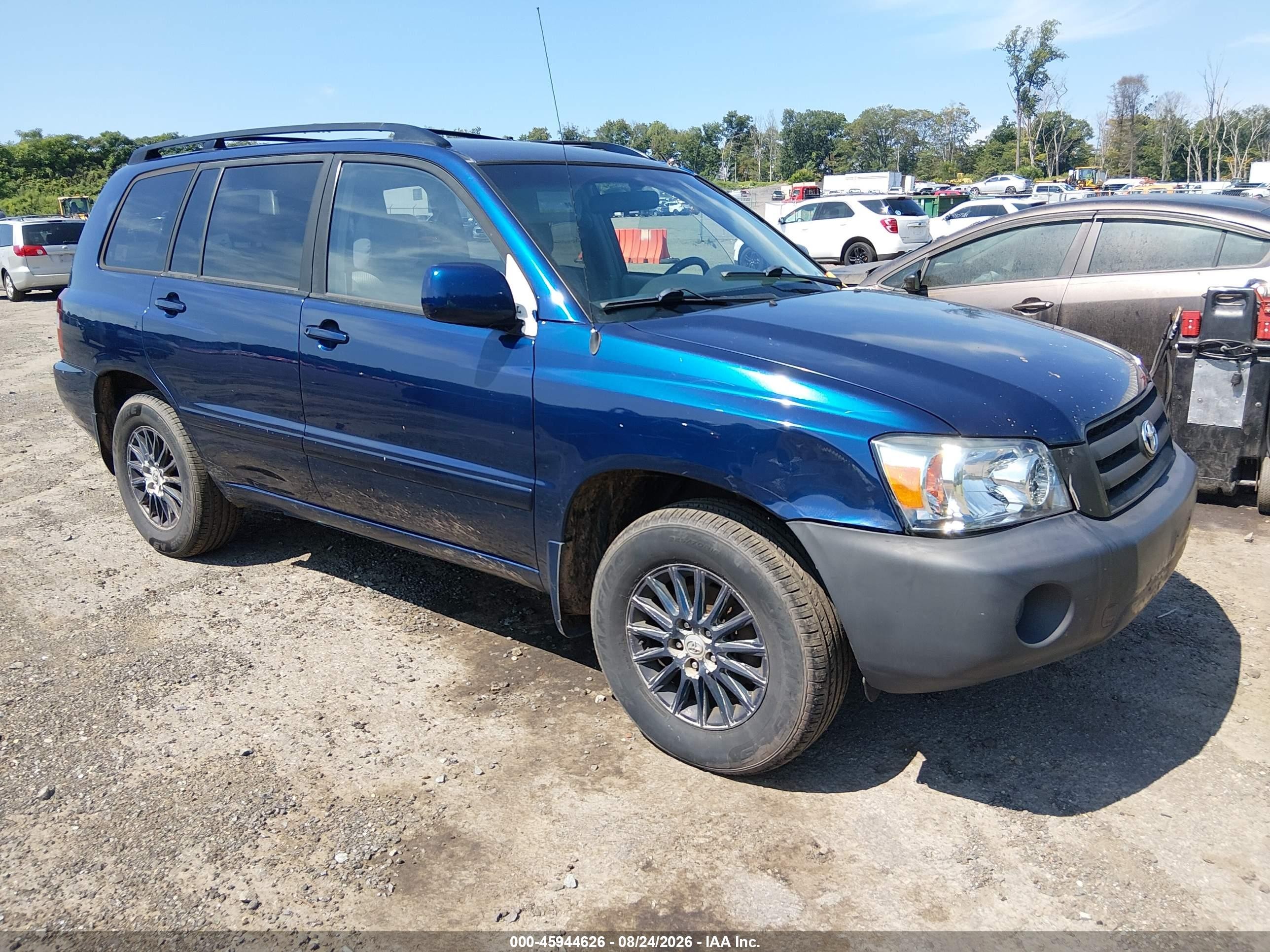 2005 Toyota Highlander   Blue vin: JTEHD21A450037792