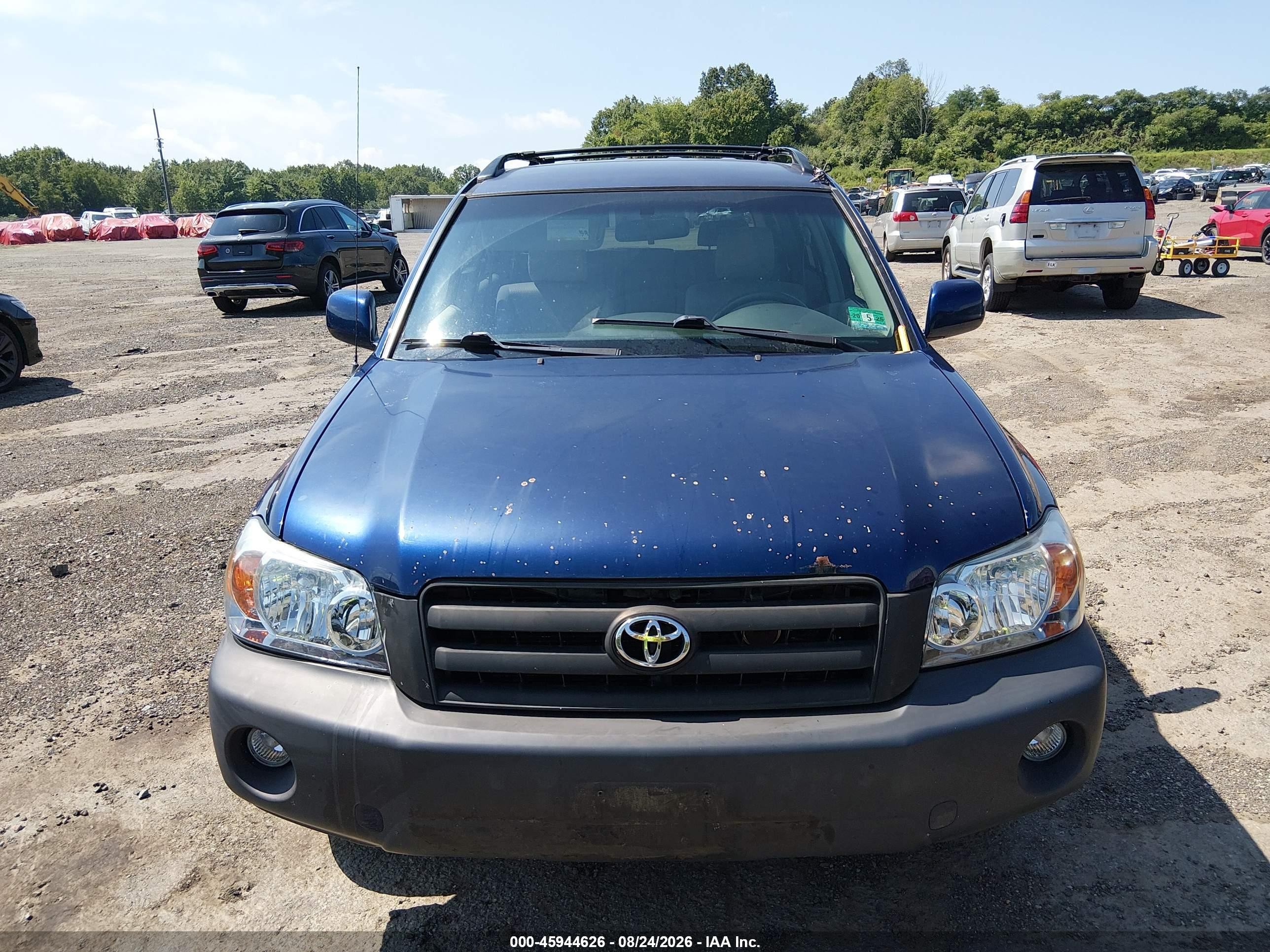 2005 Toyota Highlander   Blue vin: JTEHD21A450037792