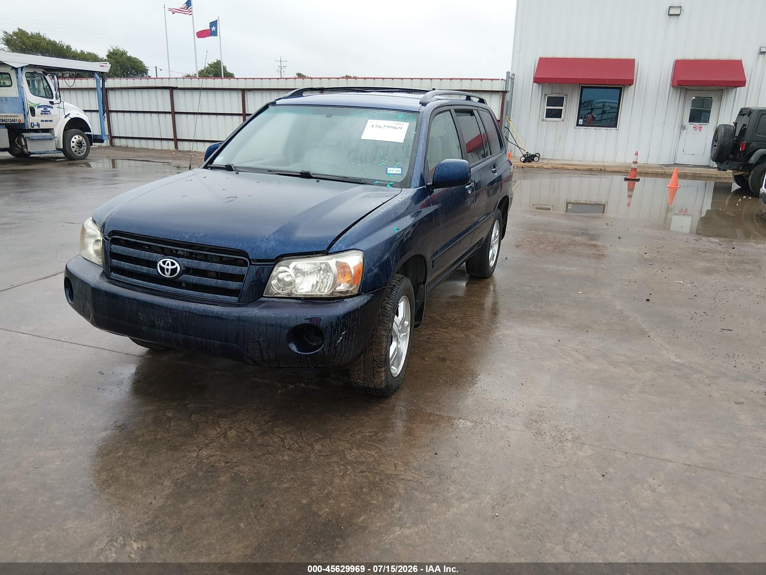 2006 Toyota Highlander   Blue vin: JTEHD21A760043572