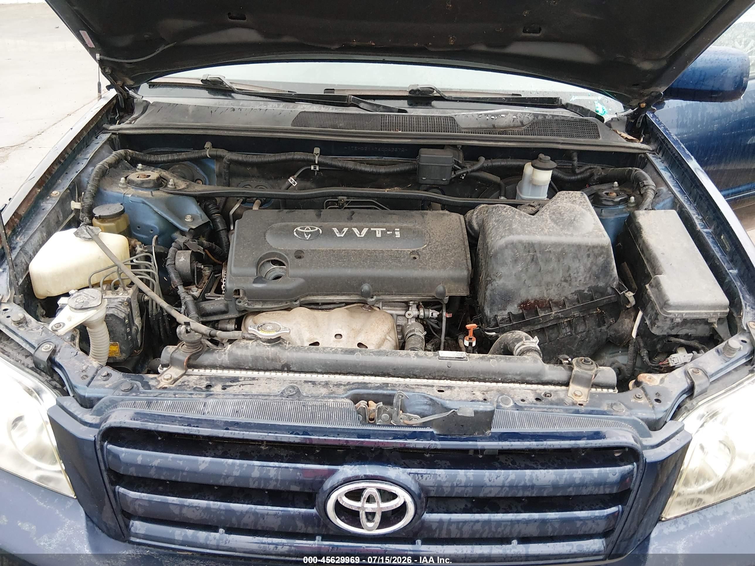 2006 Toyota Highlander   Blue vin: JTEHD21A760043572