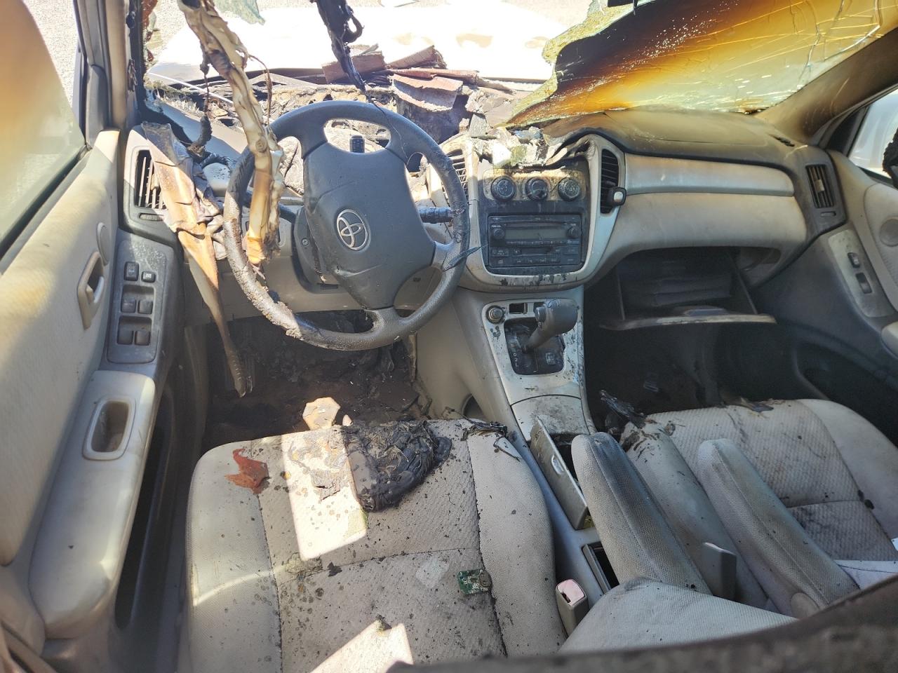 2007 Toyota Highlander Base Blue vin: JTEHD21A870046594