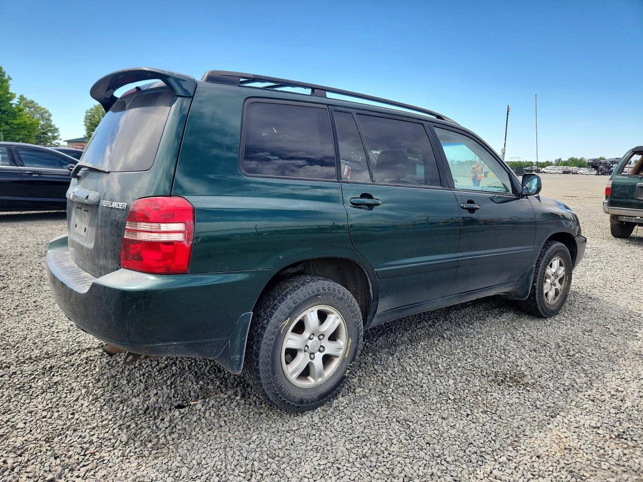 2003 Toyota Highlander Base Green vin: JTEHD21AX30021643