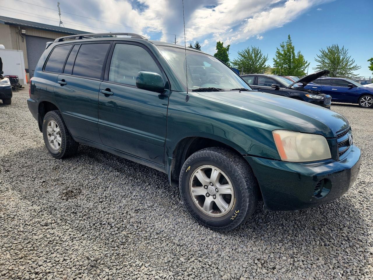 2003 Toyota Highlander Base Green vin: JTEHD21AX30021643
