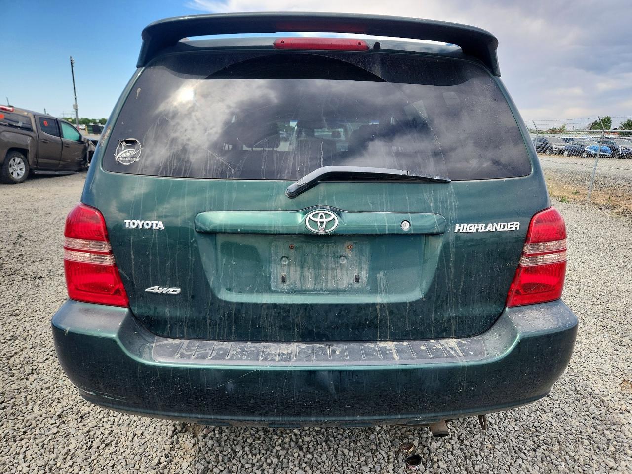 2003 Toyota Highlander Base Green vin: JTEHD21AX30021643