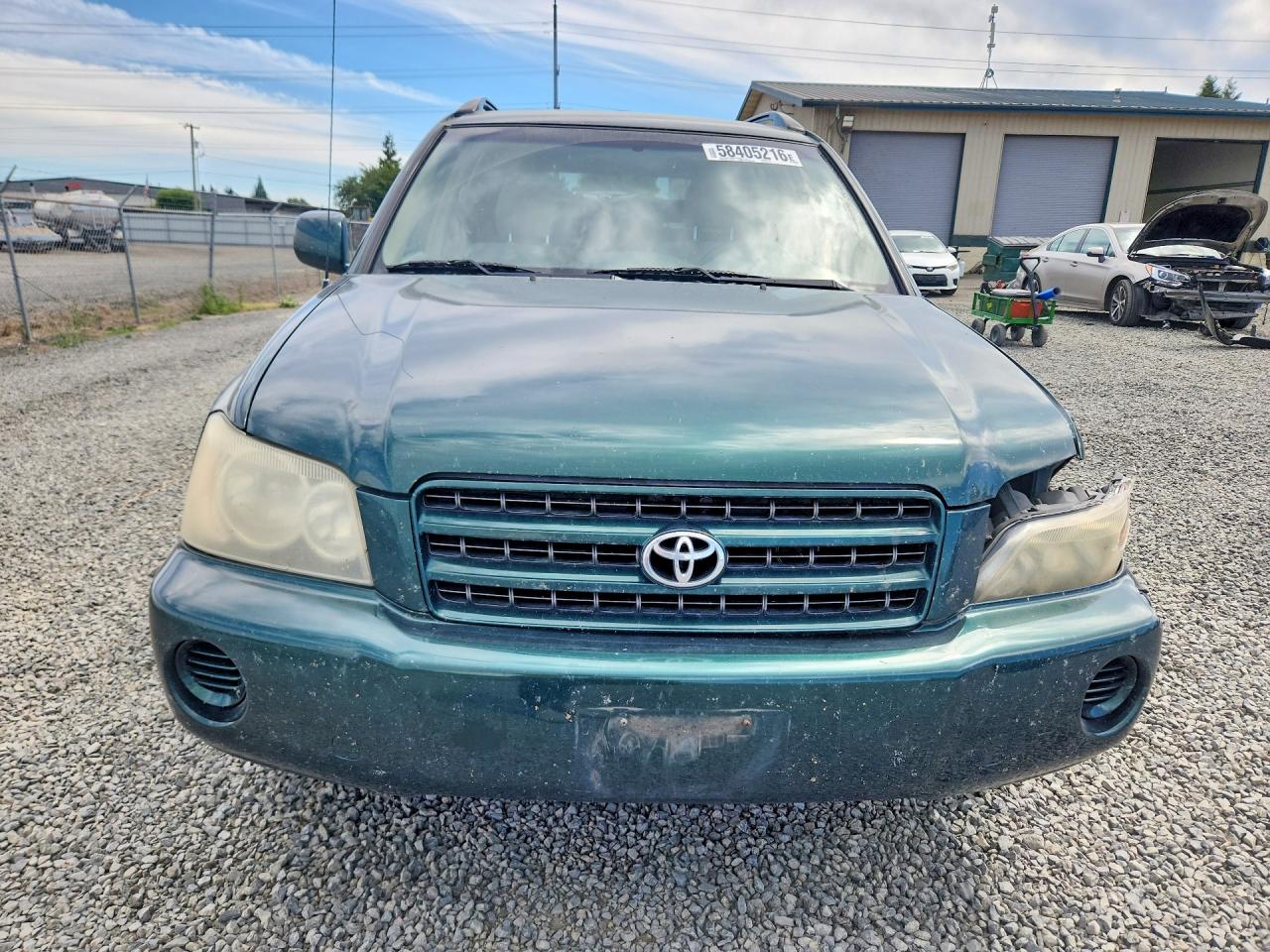 2003 Toyota Highlander Base Green vin: JTEHD21AX30021643