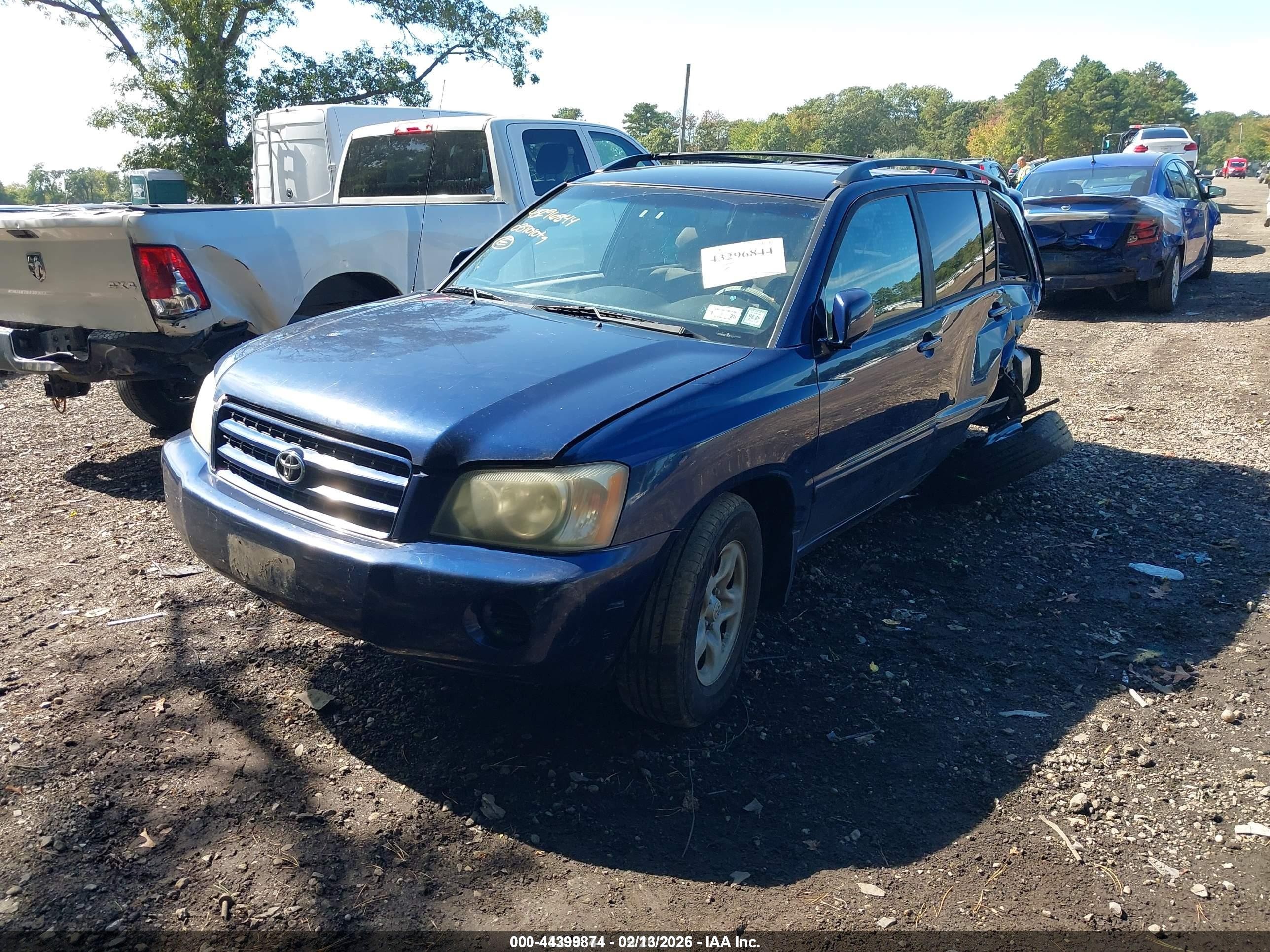 2003 Toyota Highlander   Blue vin: JTEHD21AX30023540