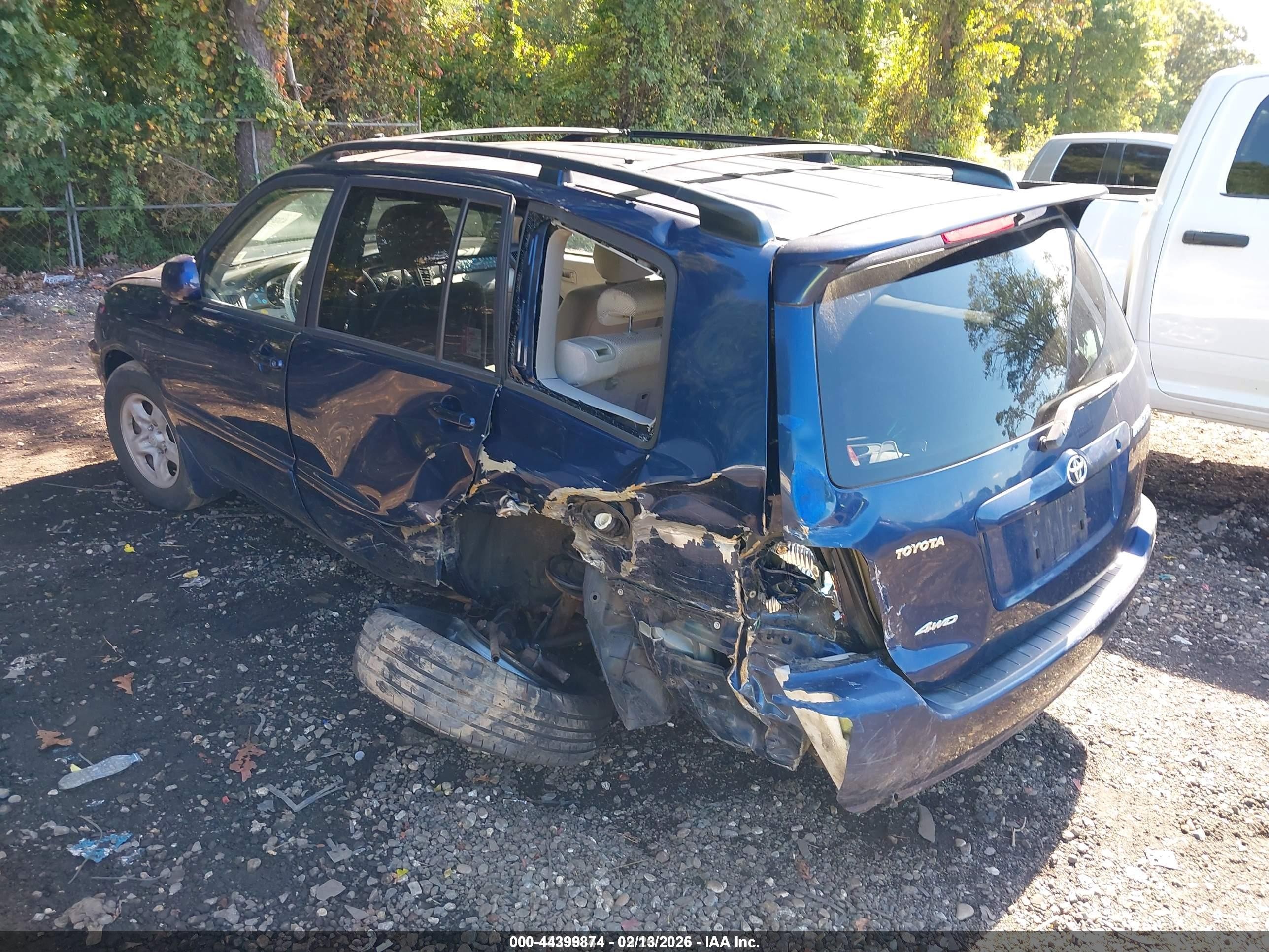 2003 Toyota Highlander   Blue vin: JTEHD21AX30023540