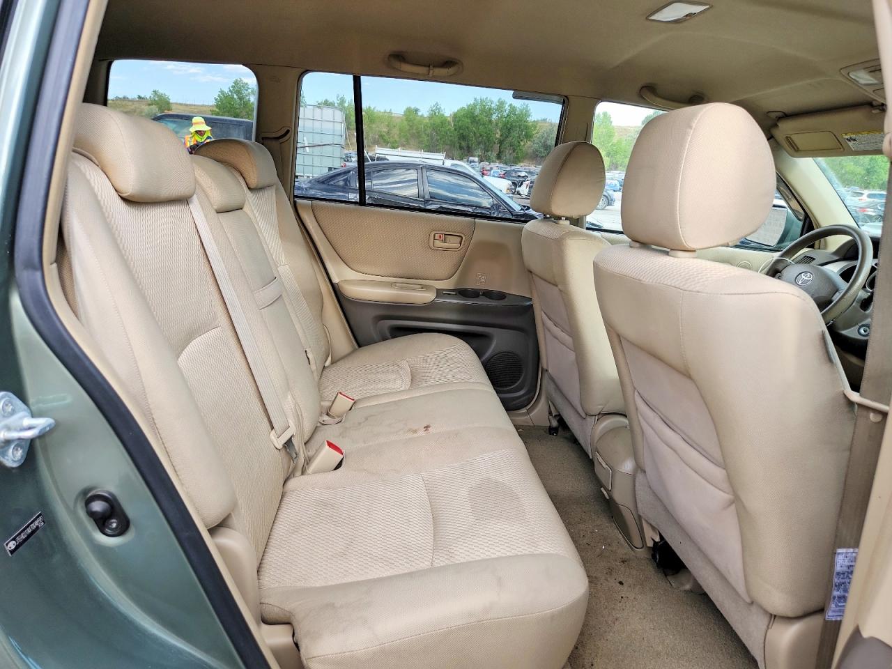 2007 Toyota Highlander Base Green vin: JTEHD21AX70046581
