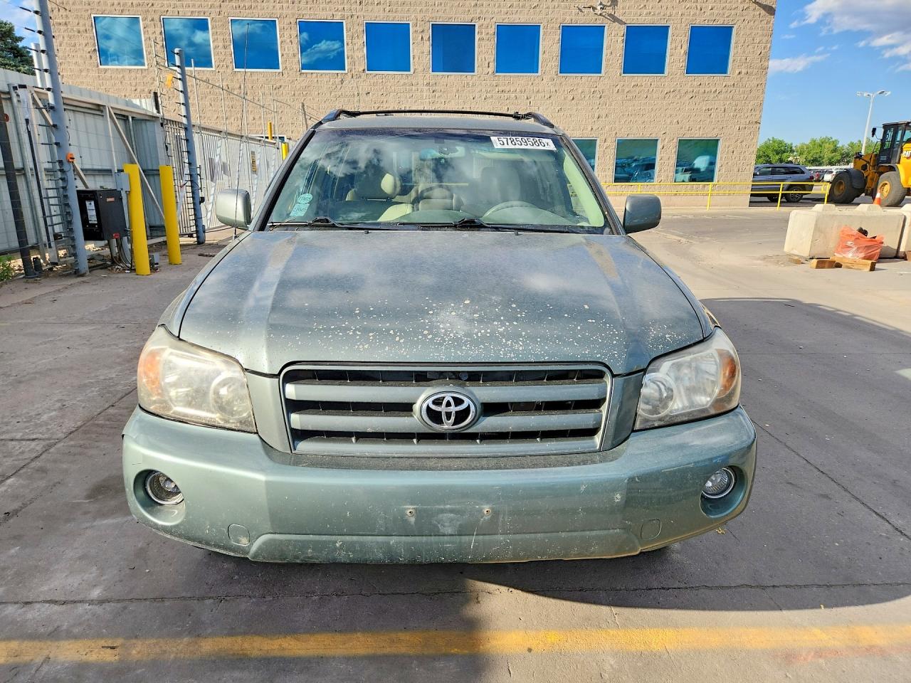 2007 Toyota Highlander Base Green vin: JTEHD21AX70046581