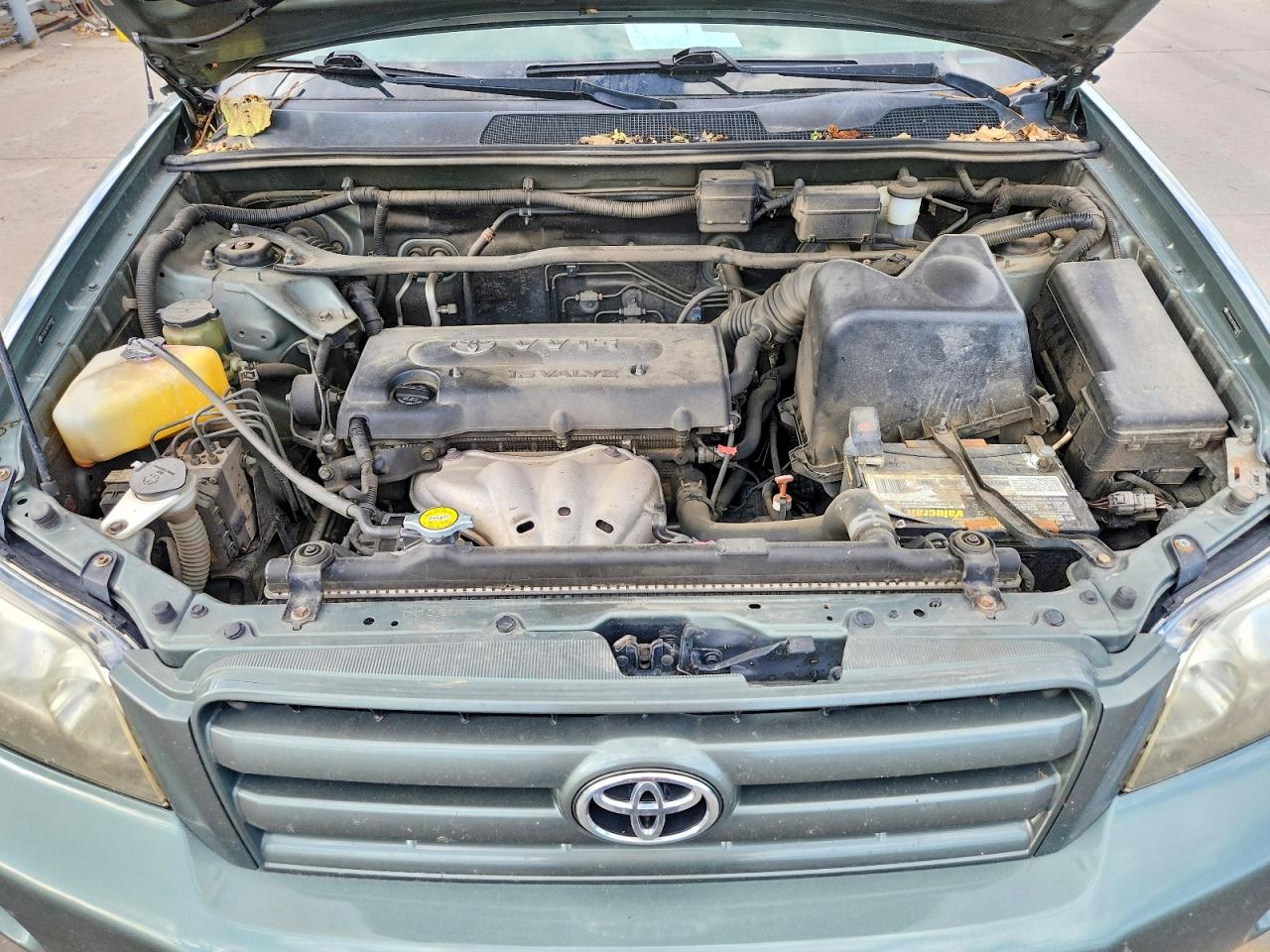 2007 Toyota Highlander Base Green vin: JTEHD21AX70046581