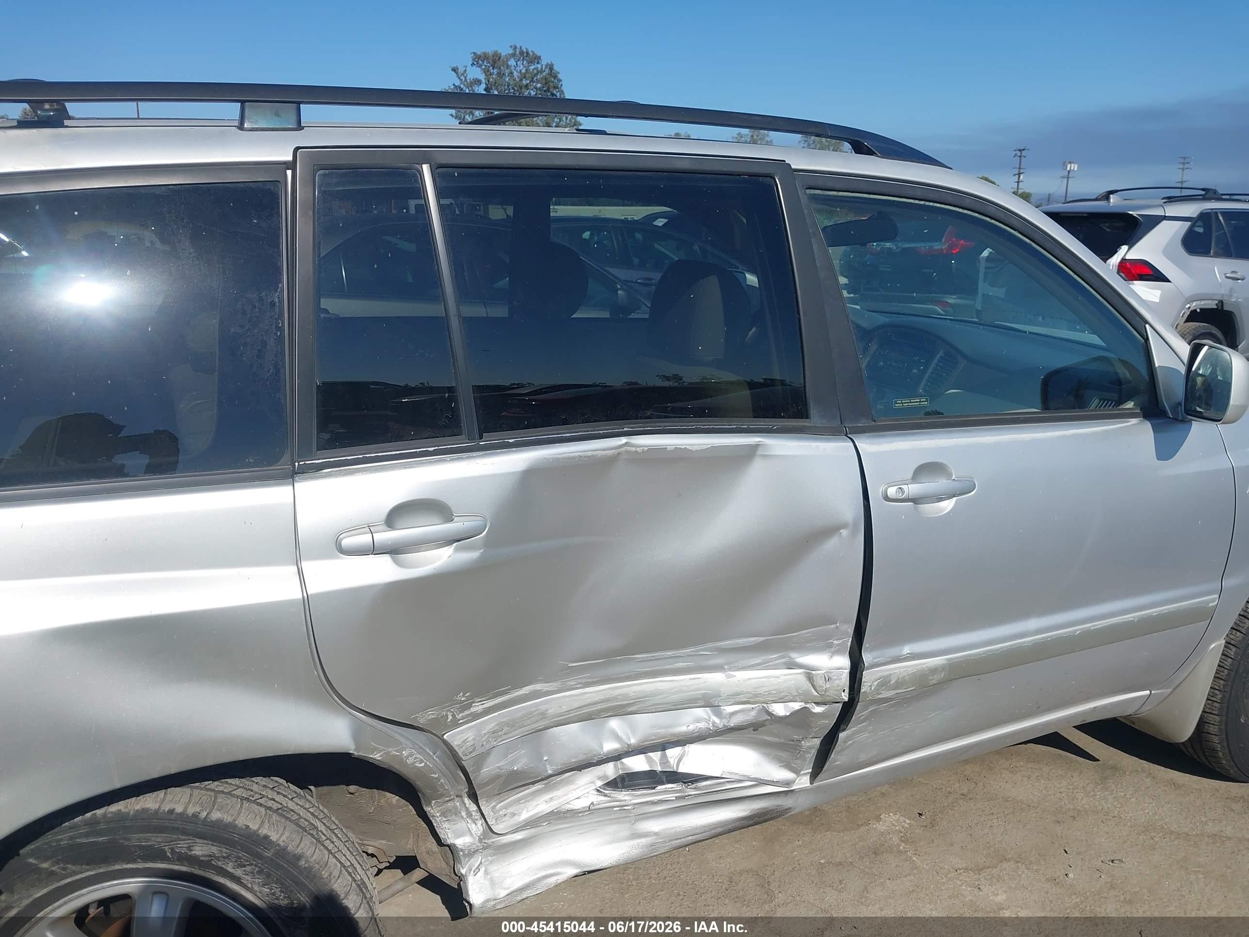 2002 Toyota Highlander Limited V6 Gray vin: JTEHF21A020089281