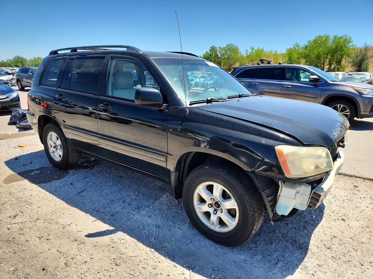 2003 Toyota Highlander Limited Black vin: JTEHF21A130138828