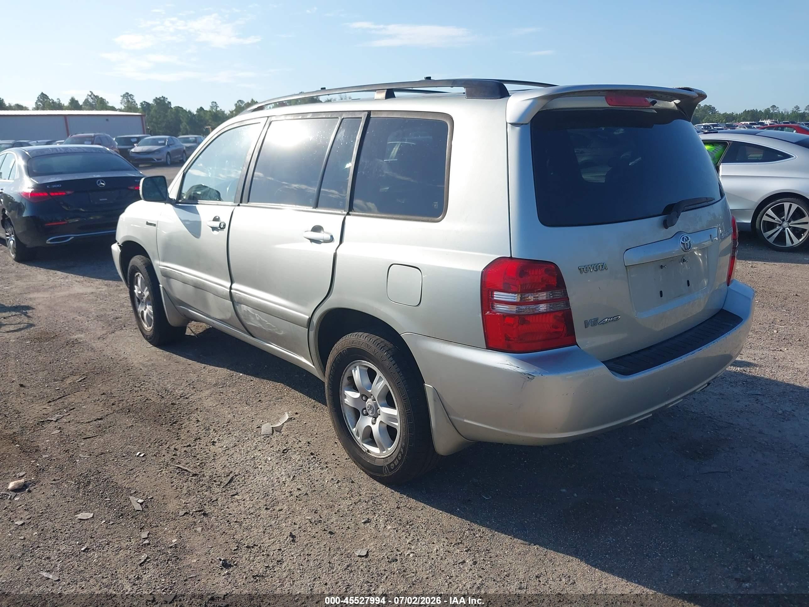 2003 Toyota Highlander Limited V6 Gray vin: JTEHF21A130154091