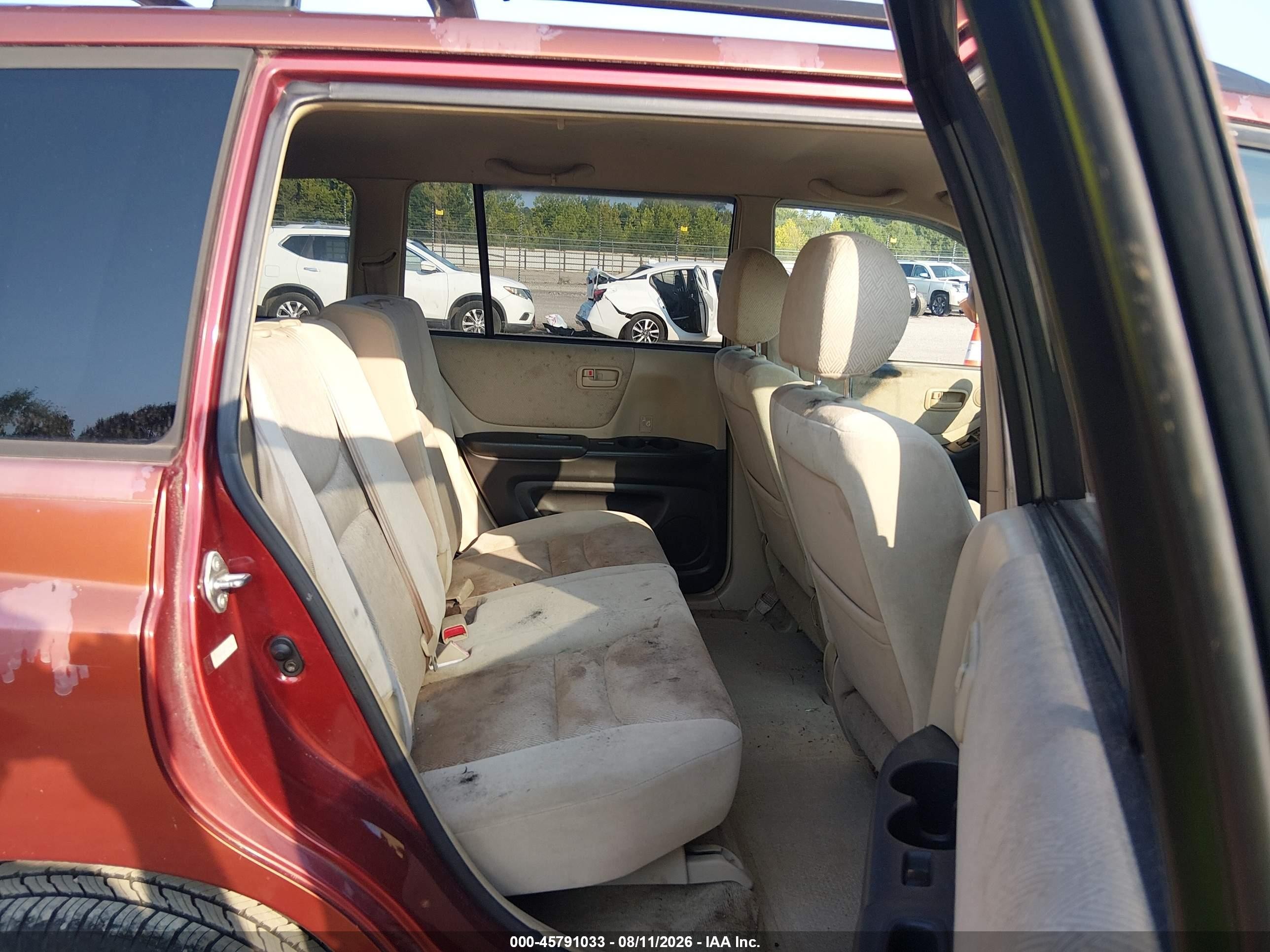 2001 Toyota Highlander V6 Red vin: JTEHF21A210006254