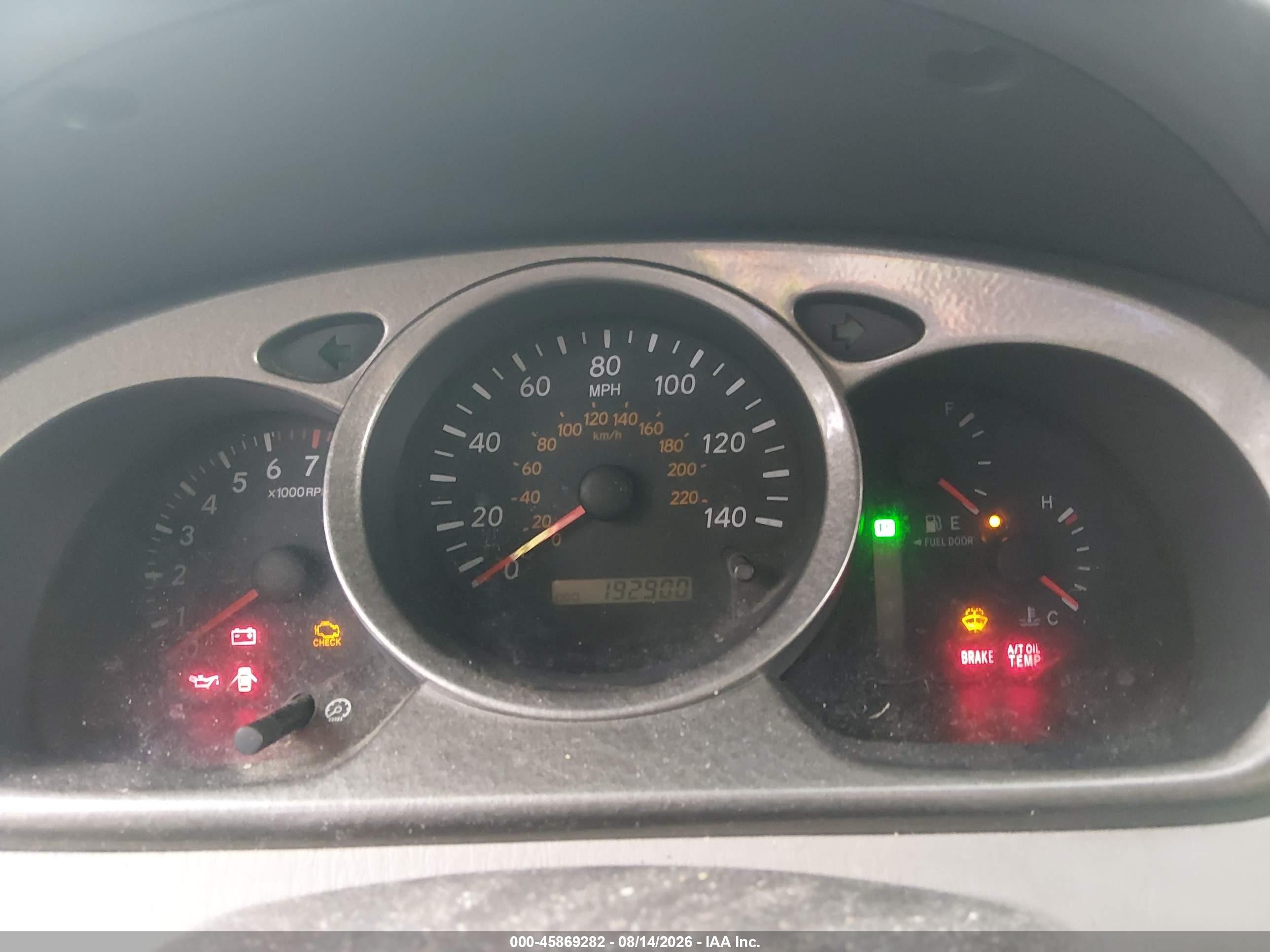 2001 Toyota Highlander V6 Gray vin: JTEHF21A210039061