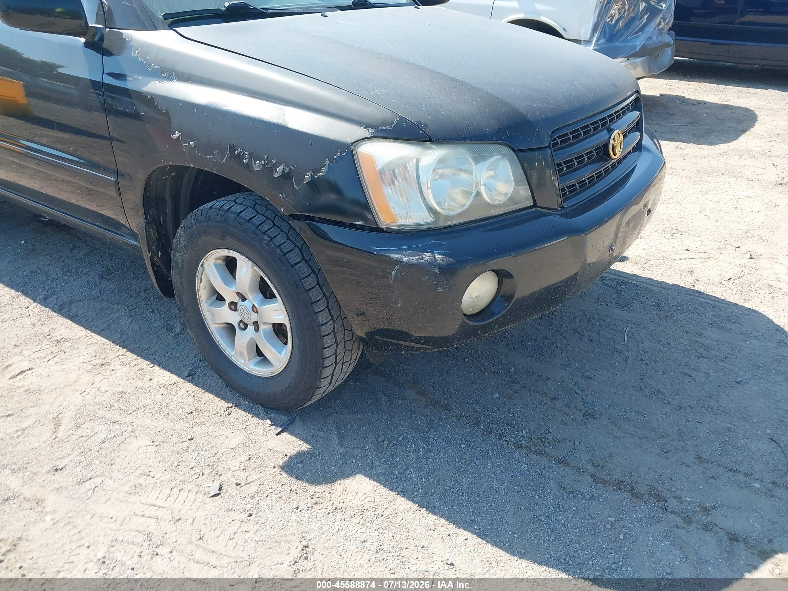 2001 Toyota Highlander V6 Черный vin: JTEHF21A410015733