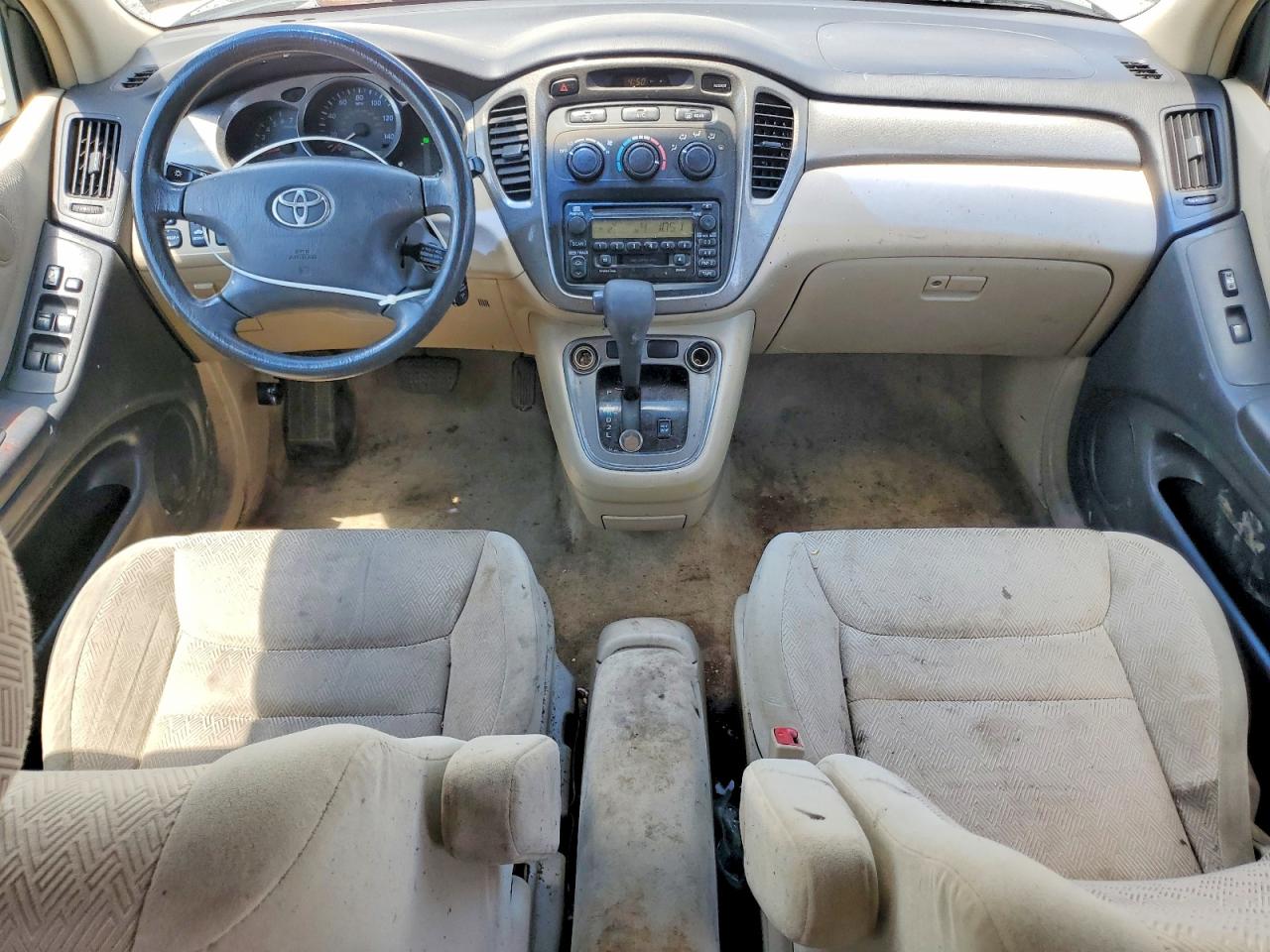 2001 Toyota Highlander Base Золотой vin: JTEHF21A410020916