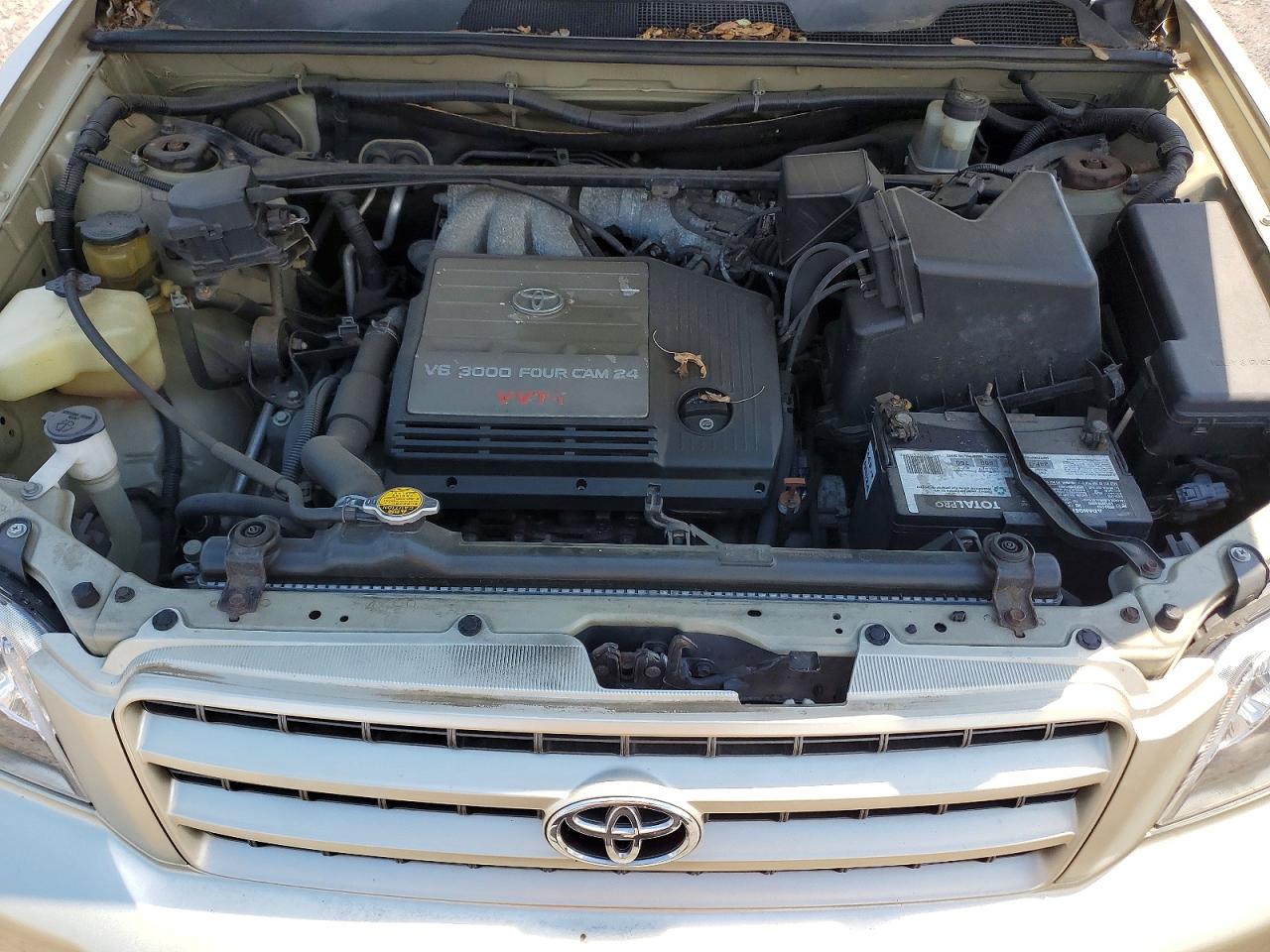 2001 Toyota Highlander Base Золотой vin: JTEHF21A410020916
