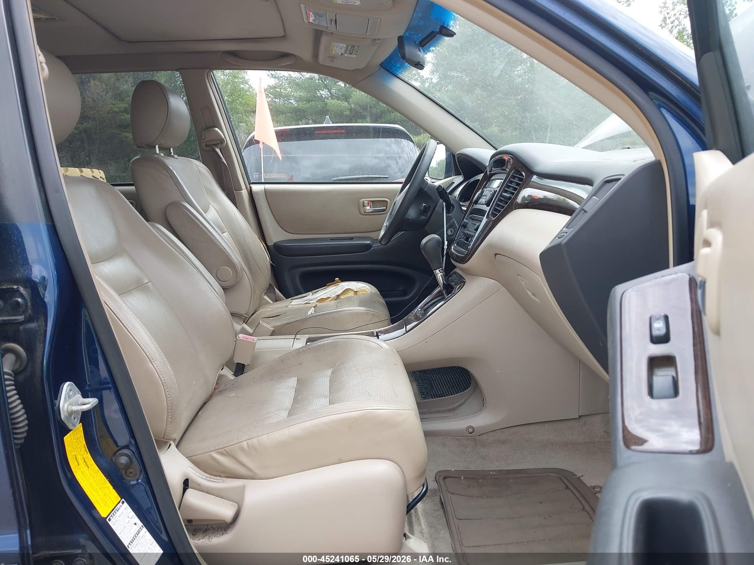 2002 Toyota Highlander Limited V6 Navy vin: JTEHF21A420054131