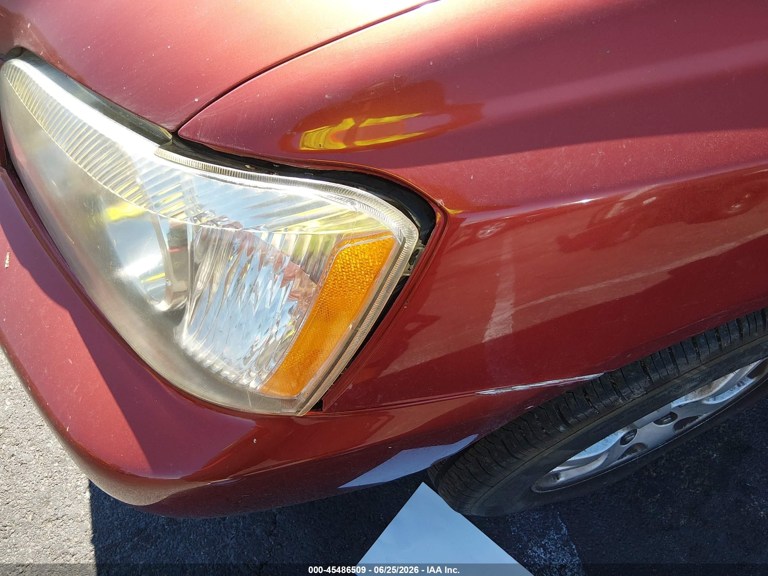 2002 Toyota Highlander Limited V6 Red vin: JTEHF21A420089042
