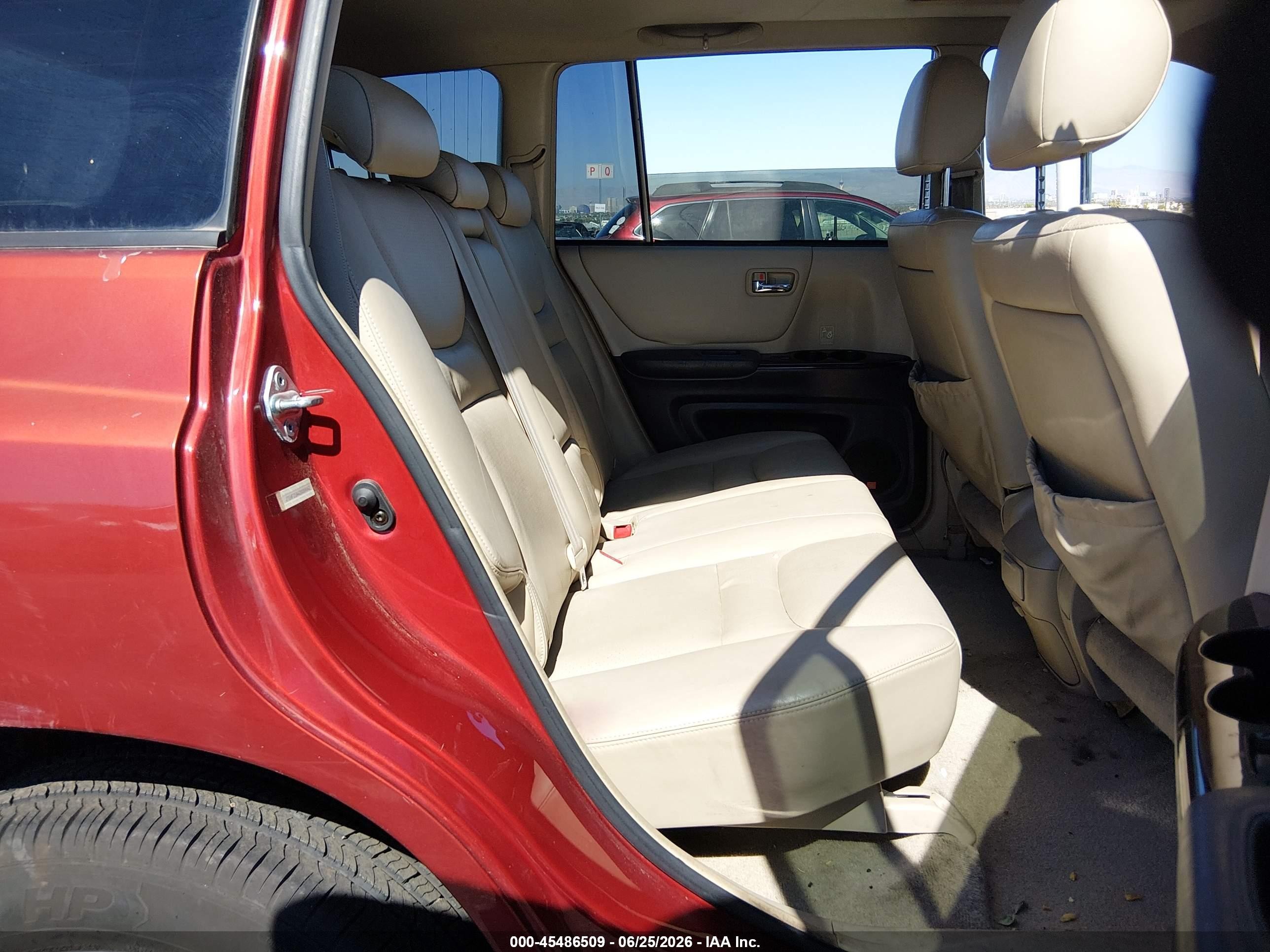 2002 Toyota Highlander Limited V6 Red vin: JTEHF21A420089042