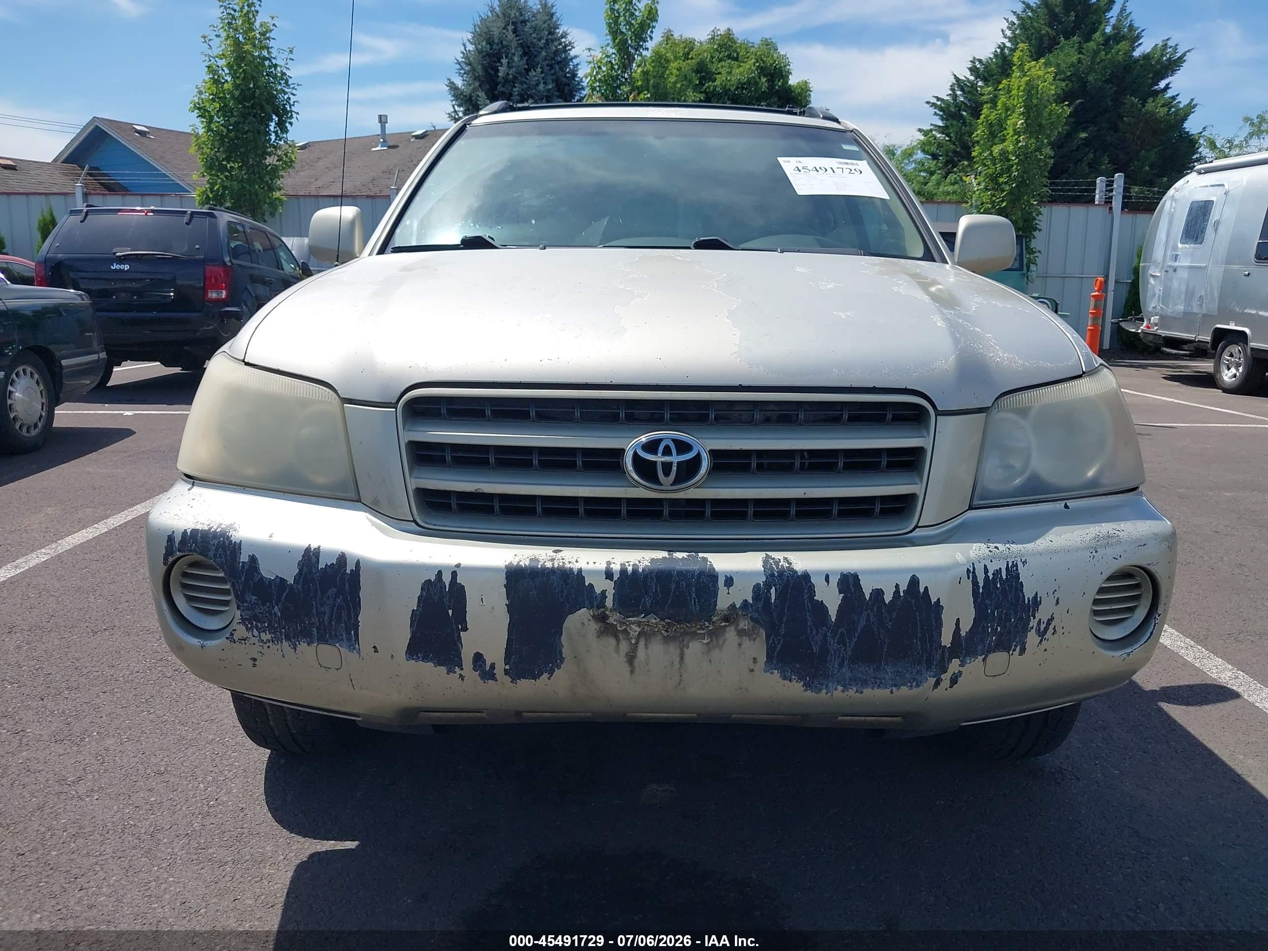 2003 Toyota Highlander V6 Brown vin: JTEHF21A430101398