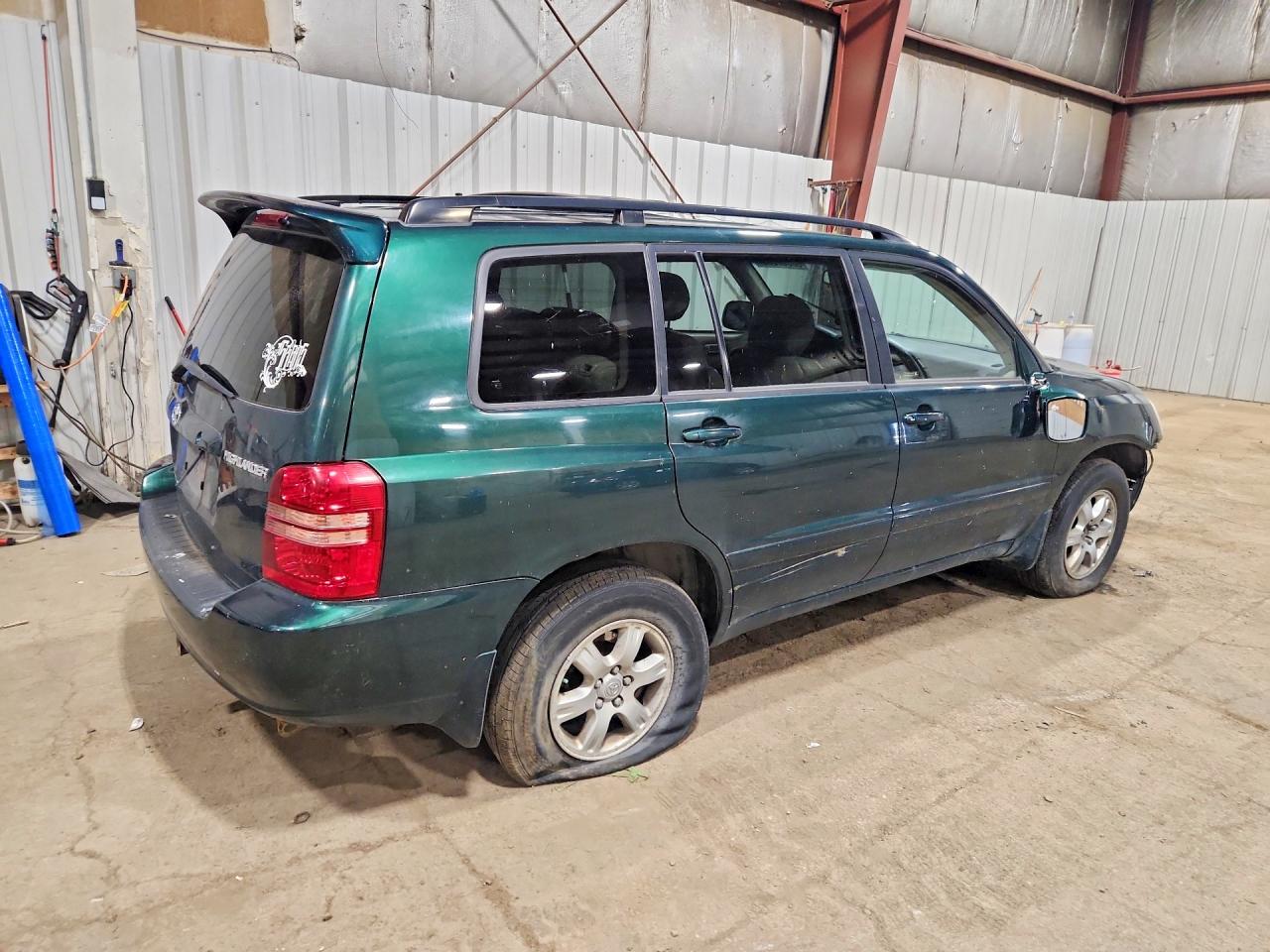 2003 Toyota Highlander Limited Green vin: JTEHF21A430106620