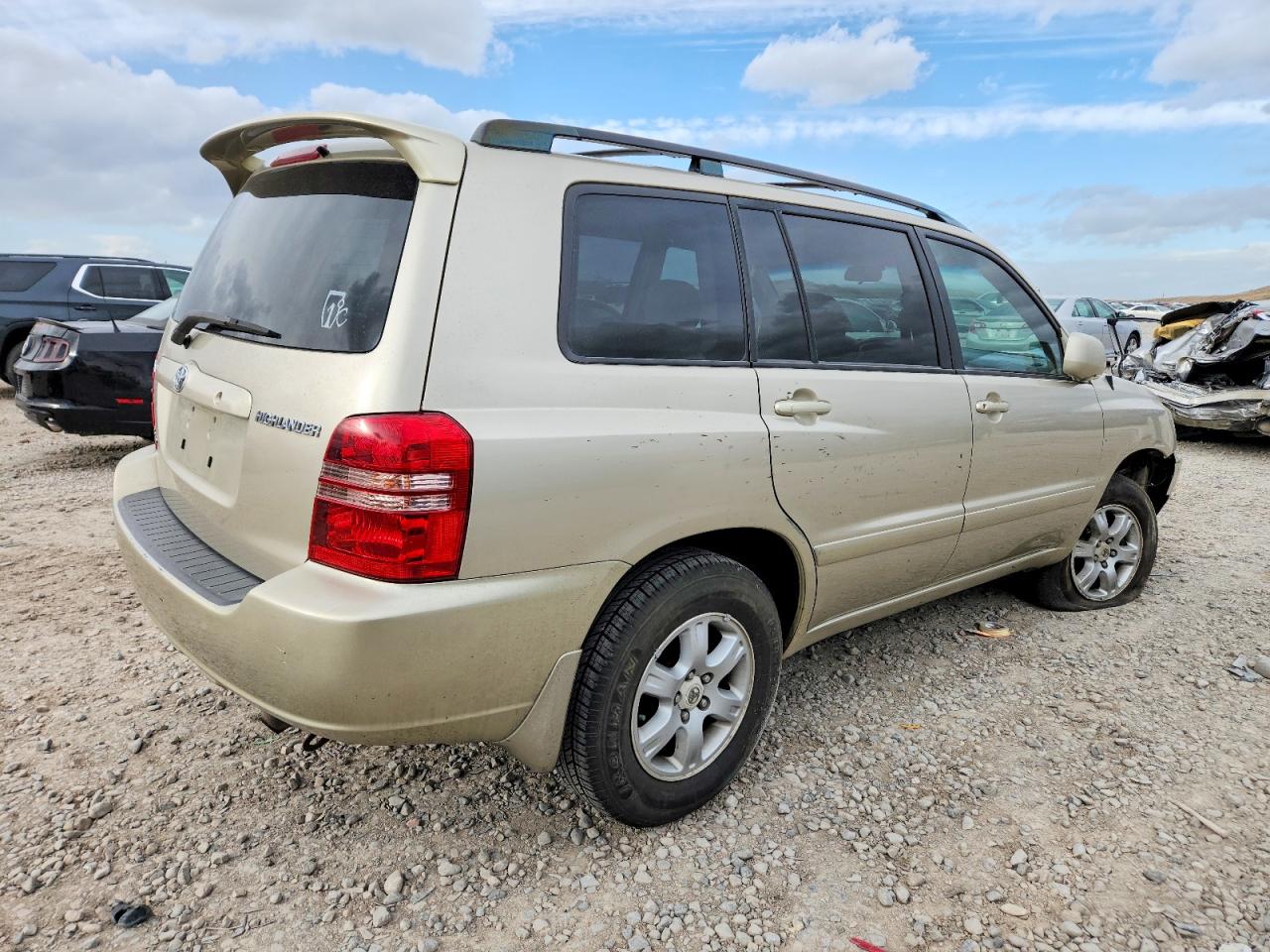 2001 Toyota Highlander Base Желто-коричневый vin: JTEHF21A510028085
