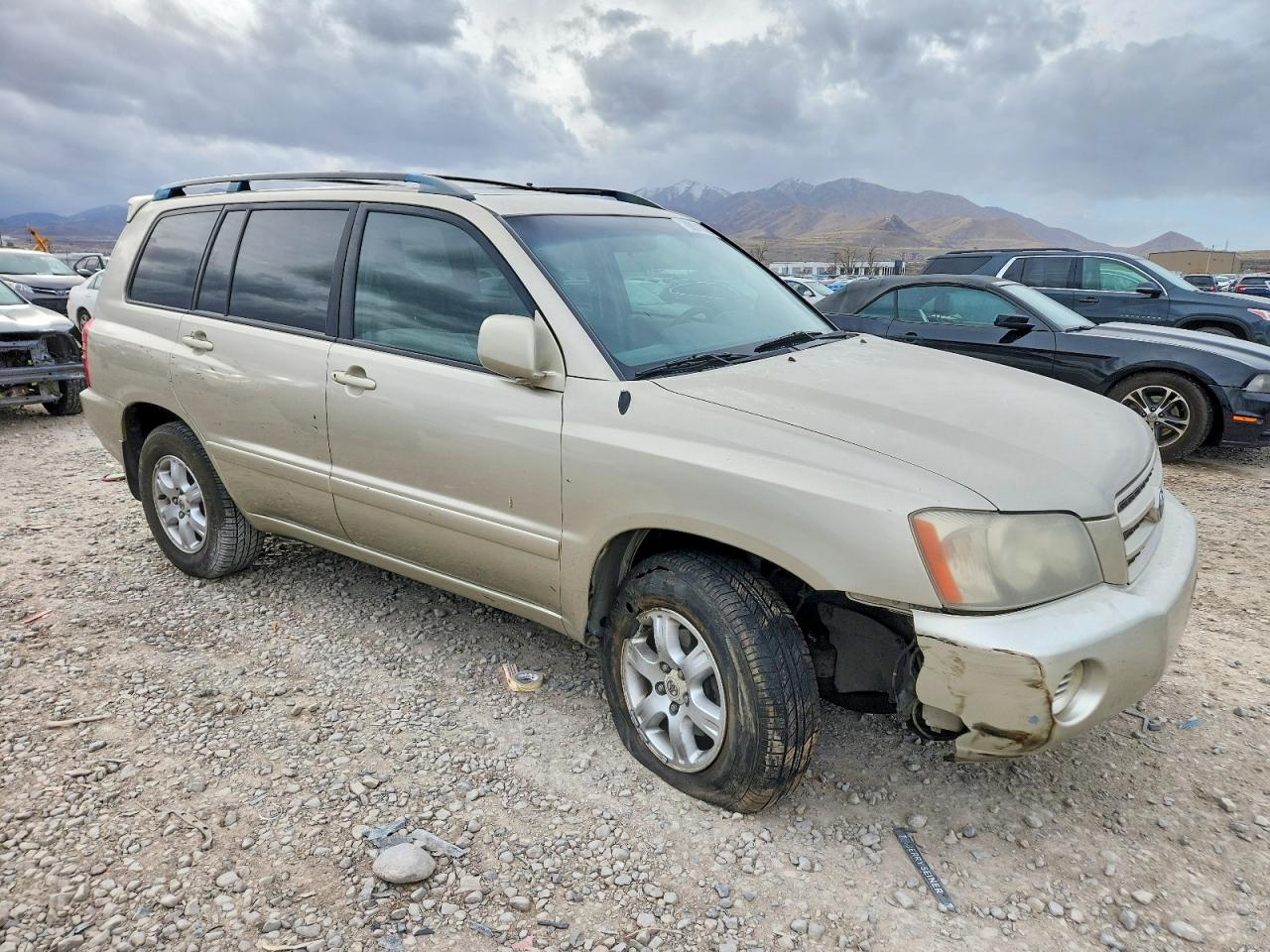2001 Toyota Highlander Base Желто-коричневый vin: JTEHF21A510028085