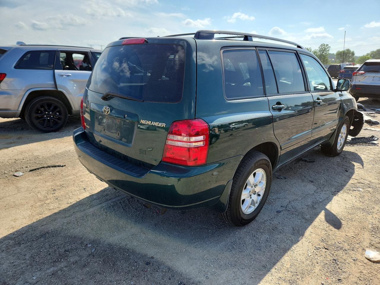 2002 Toyota Highlander Limited Green vin: JTEHF21A520042375