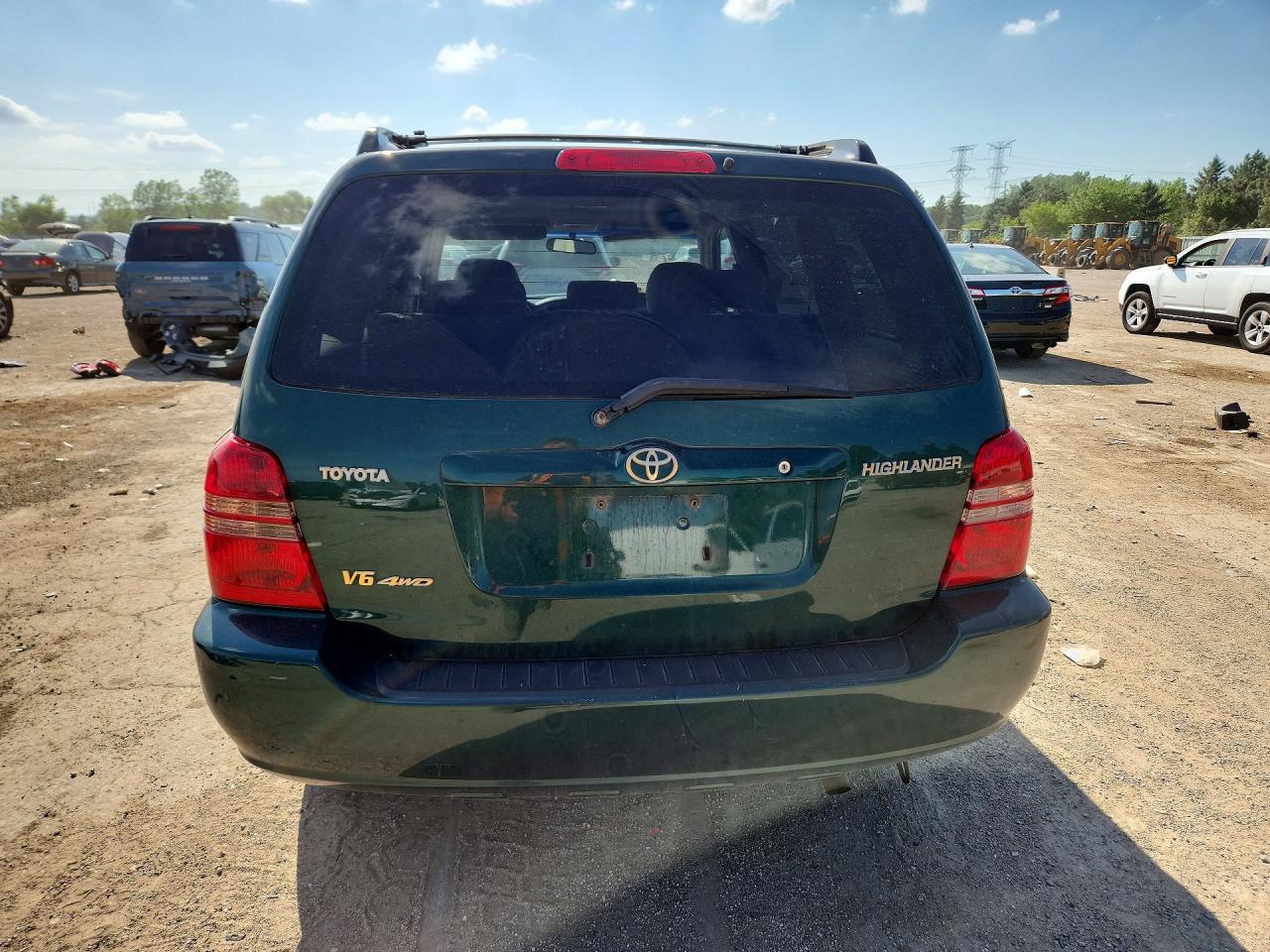 2002 Toyota Highlander Limited Green vin: JTEHF21A520042375