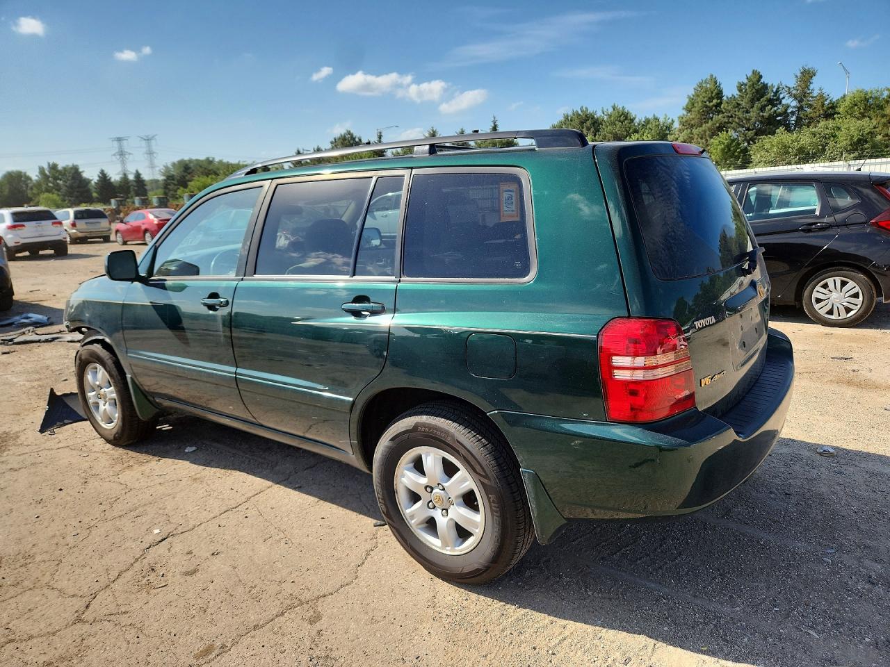 2002 Toyota Highlander Limited Green vin: JTEHF21A520042375