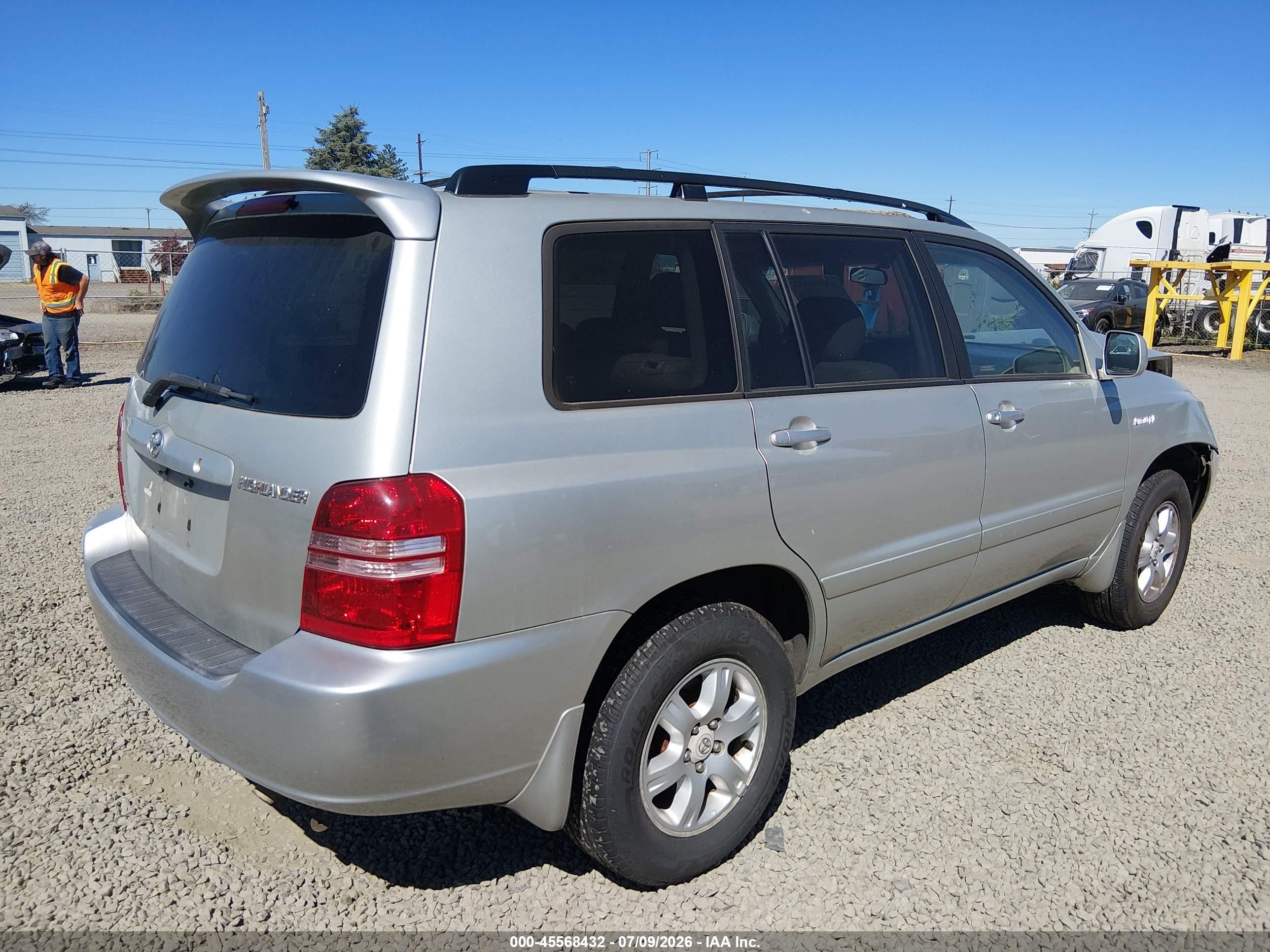 2003 Toyota Highlander Limited V6 Серебряный vin: JTEHF21A530128044