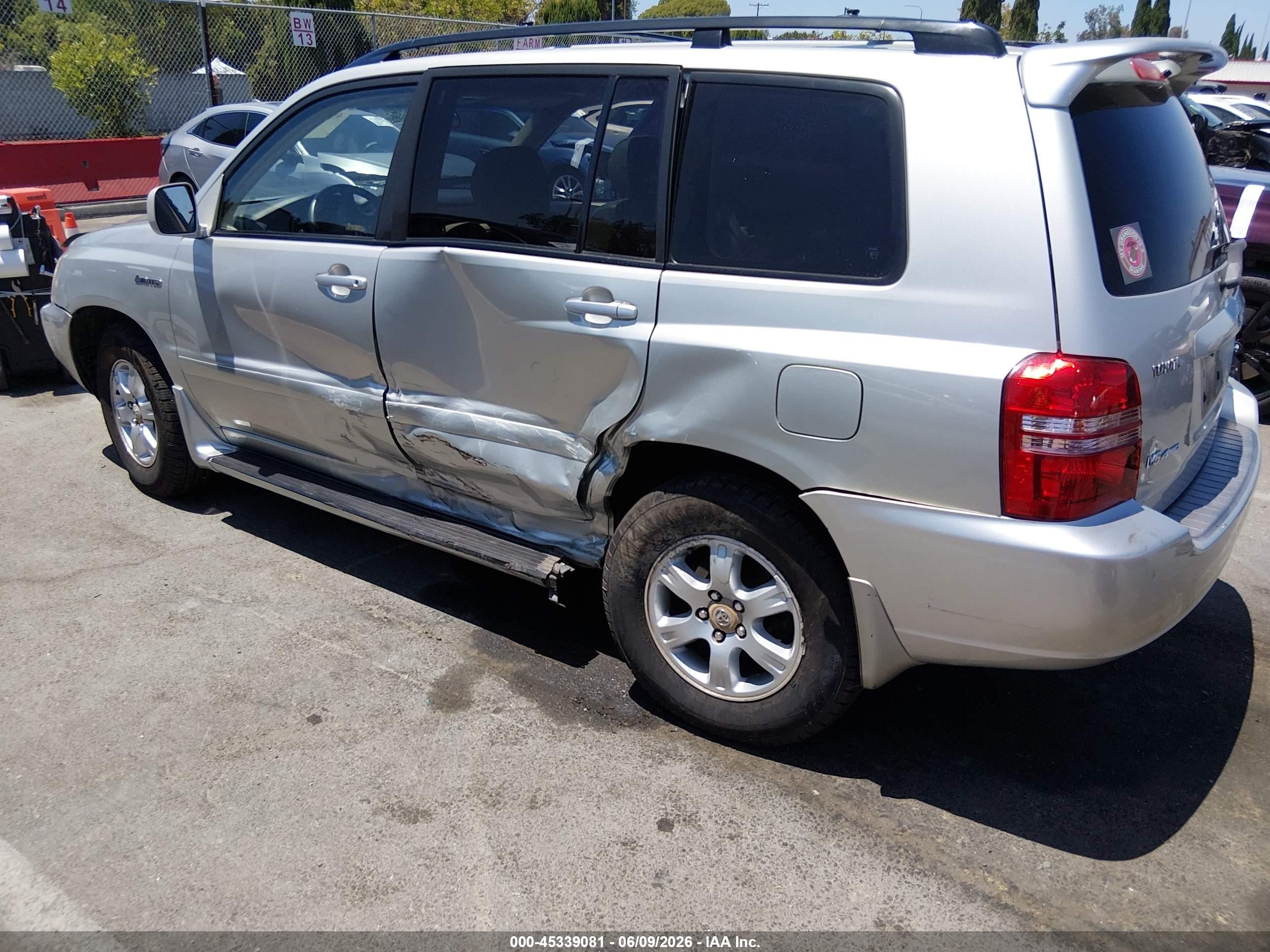 2003 Toyota Highlander Limited V6 Серебряный vin: JTEHF21A530139366