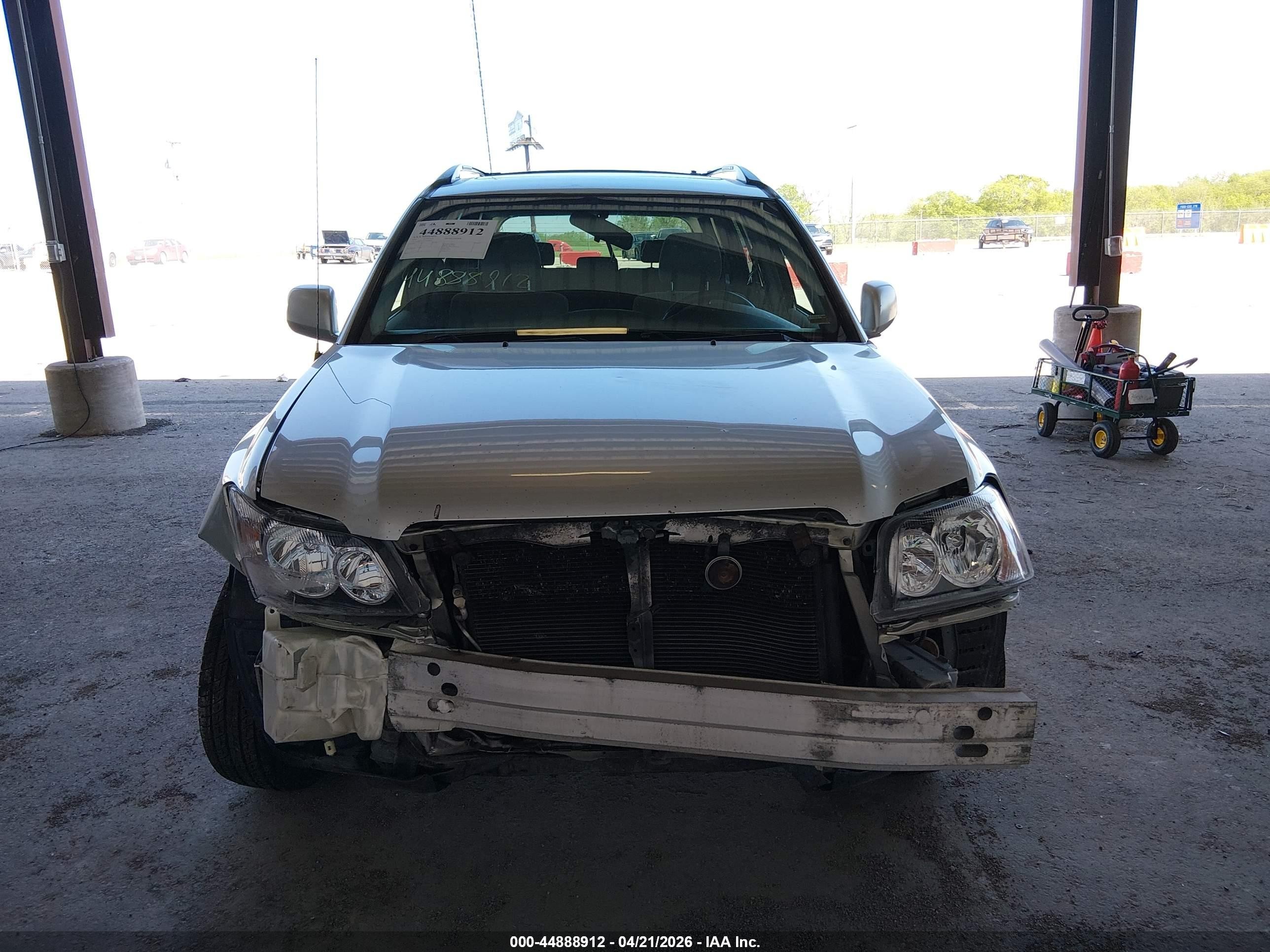 2003 Toyota Highlander V6 White vin: JTEHF21A630148447