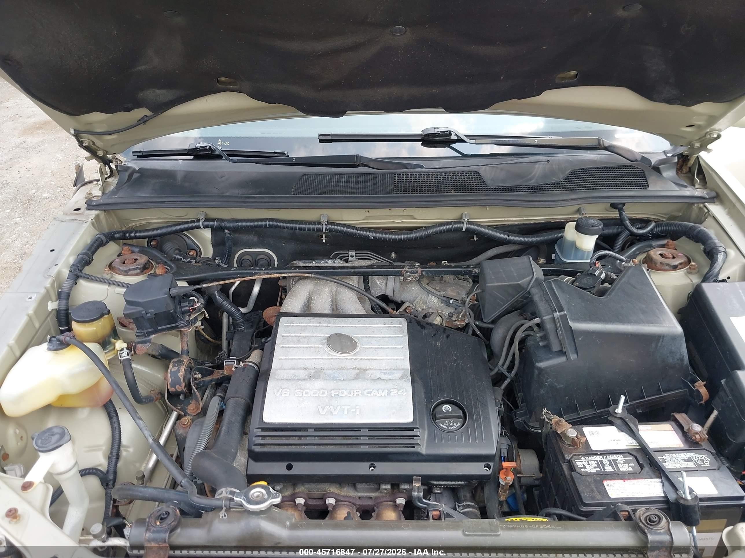 2002 Toyota Highlander V6 Beige vin: JTEHF21A720051398
