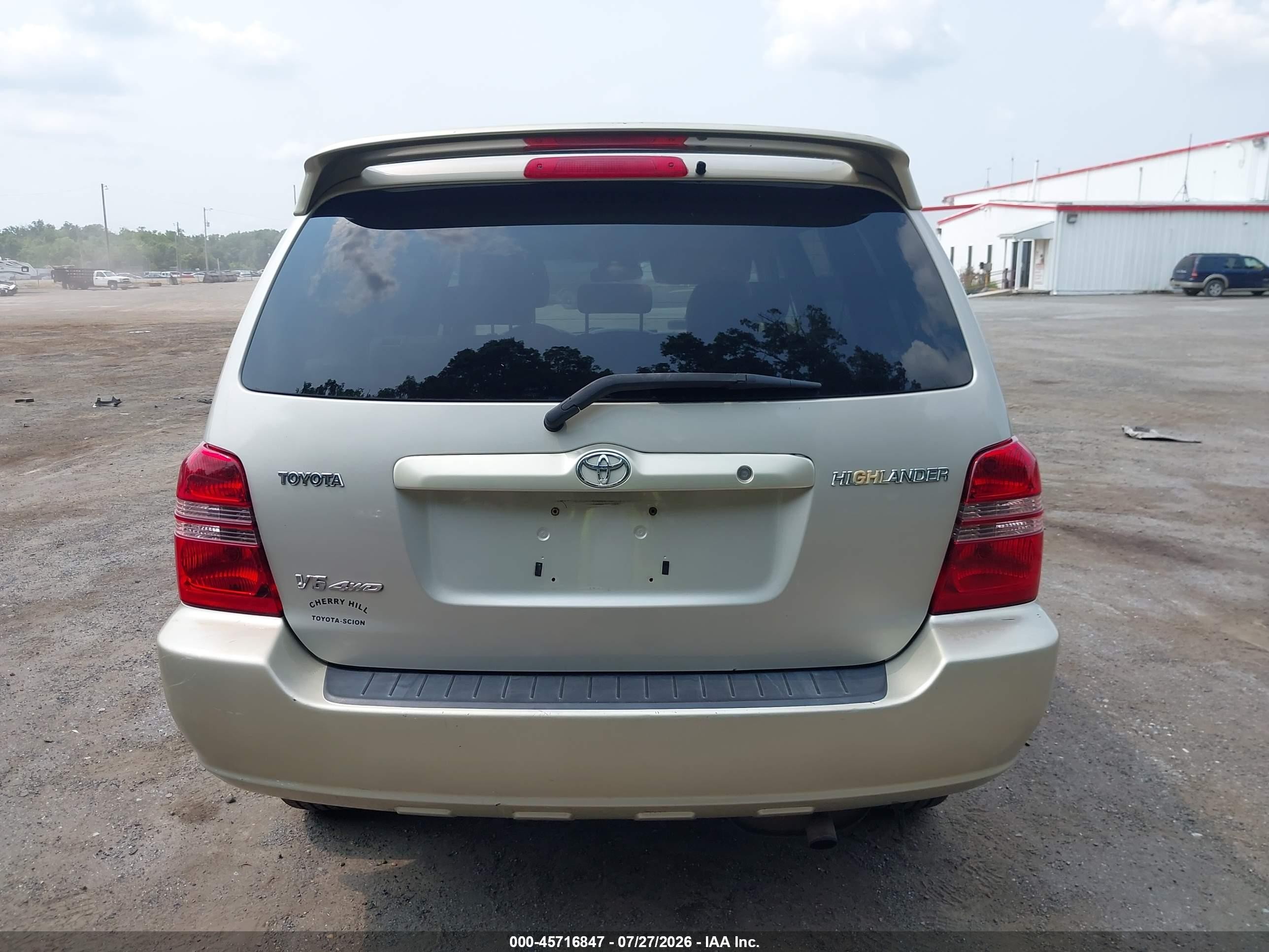 2002 Toyota Highlander V6 Beige vin: JTEHF21A720051398