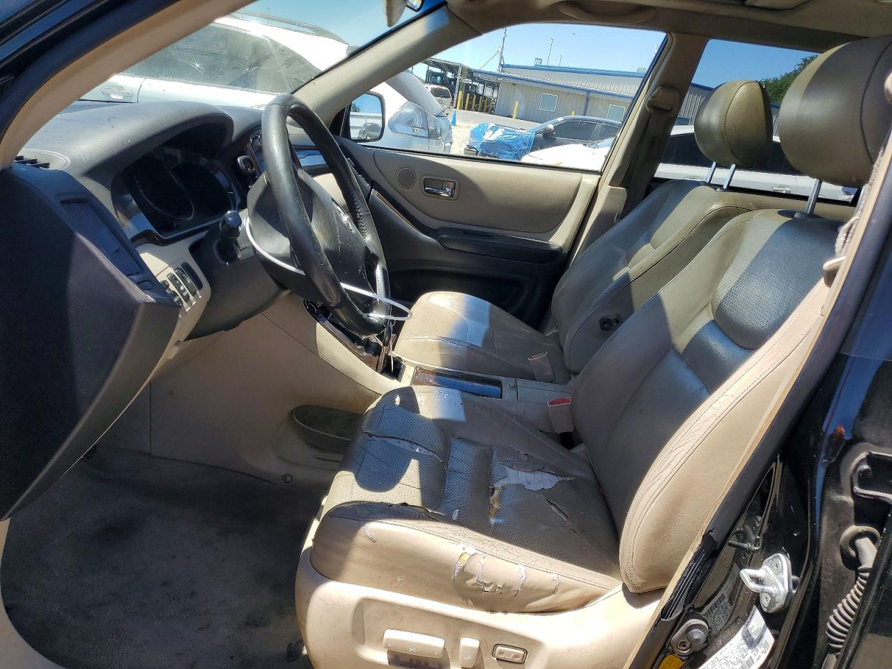 2002 Toyota Highlander Limited Black vin: JTEHF21A720087575