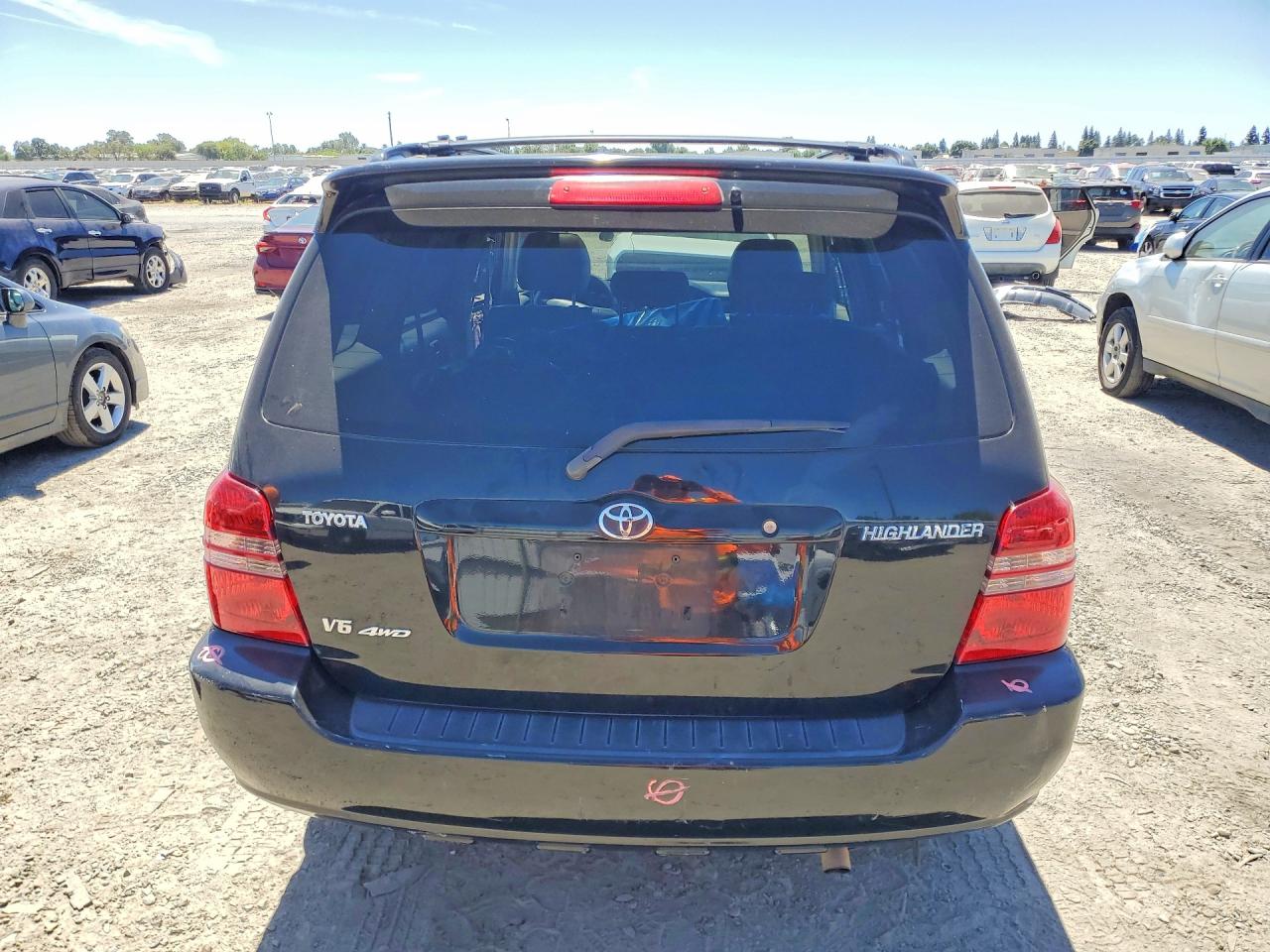 2002 Toyota Highlander Limited Black vin: JTEHF21A720087575