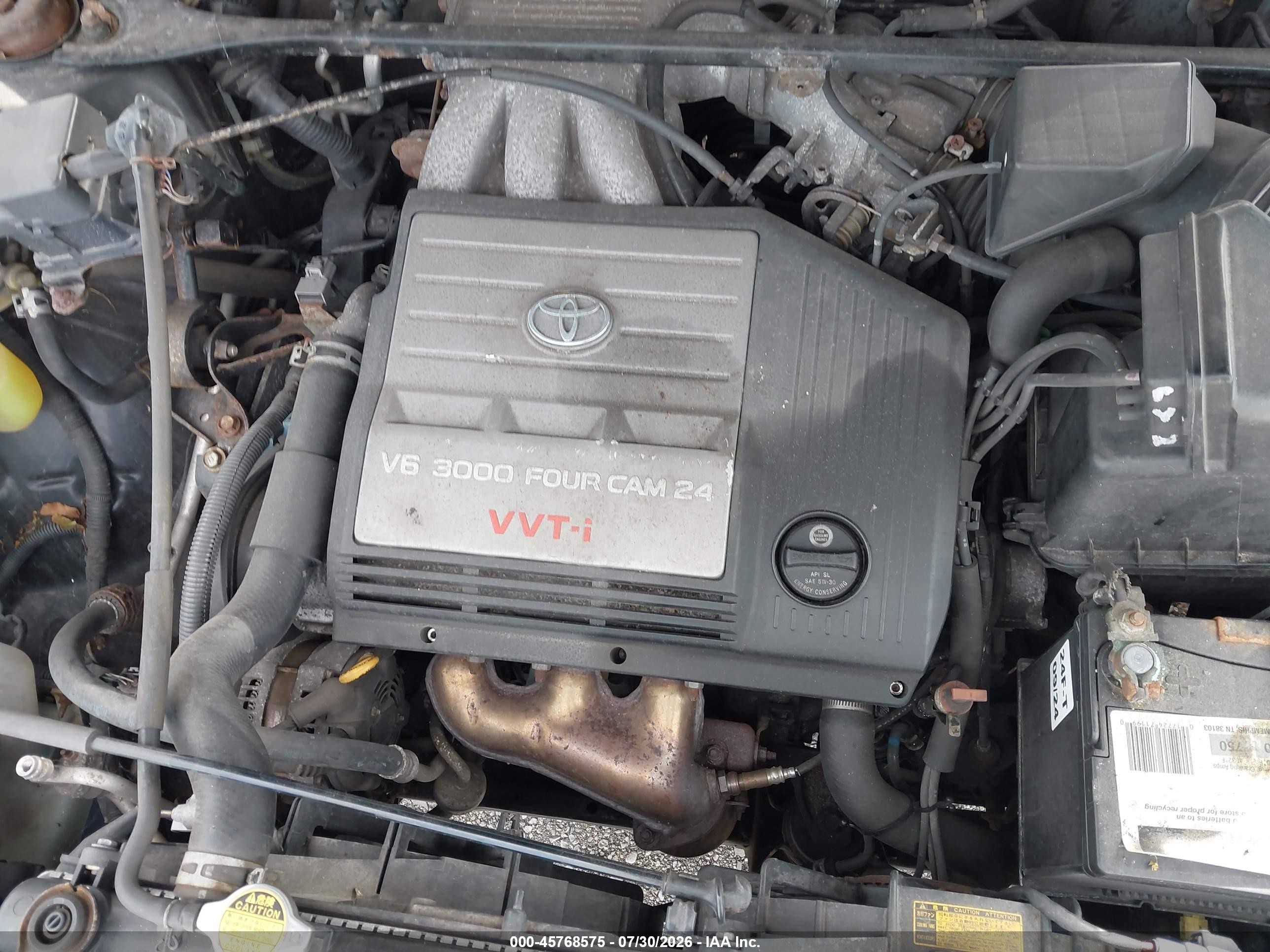 2003 Toyota Highlander V6 Синий vin: JTEHF21A730105266